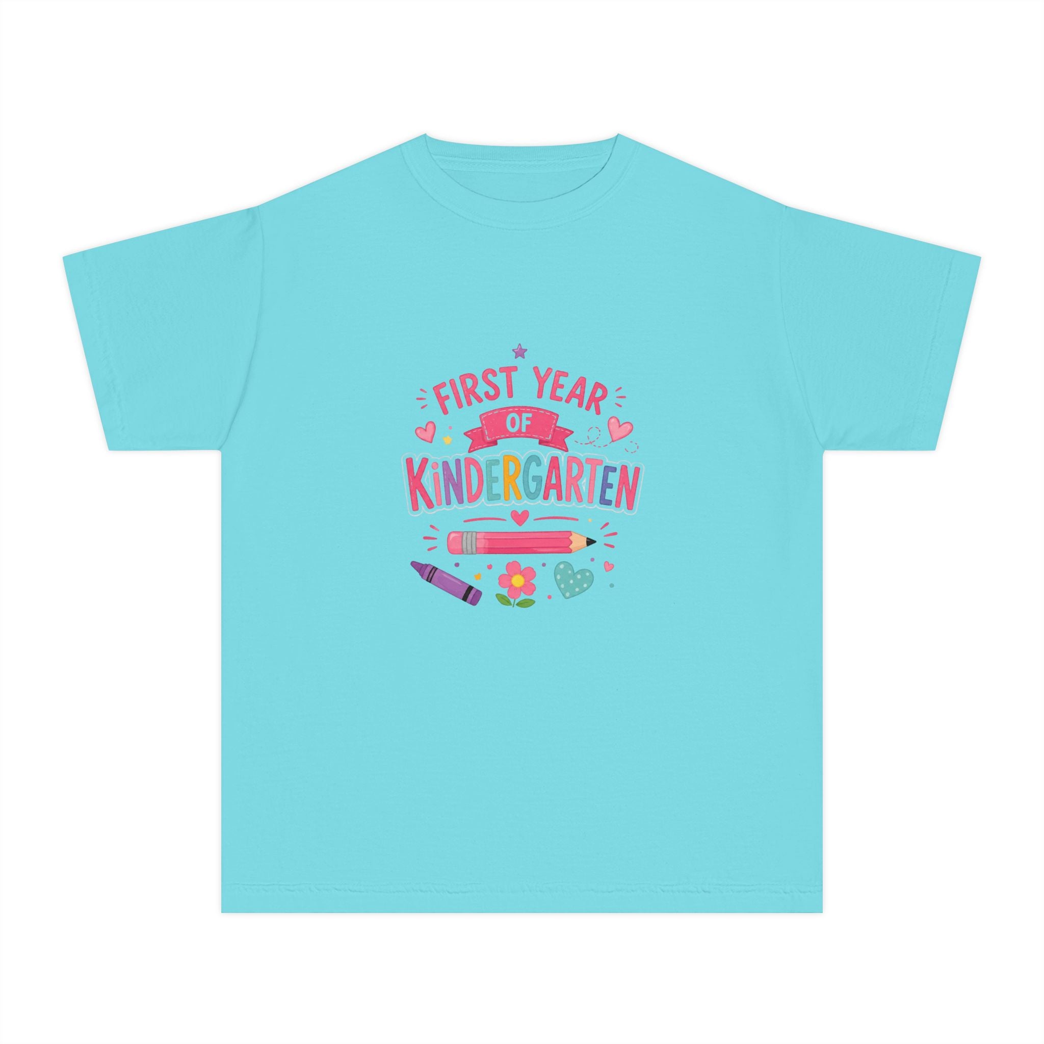 First Year of Kindergarten Youth Tee — Cute Back-to-School Kids Shirt