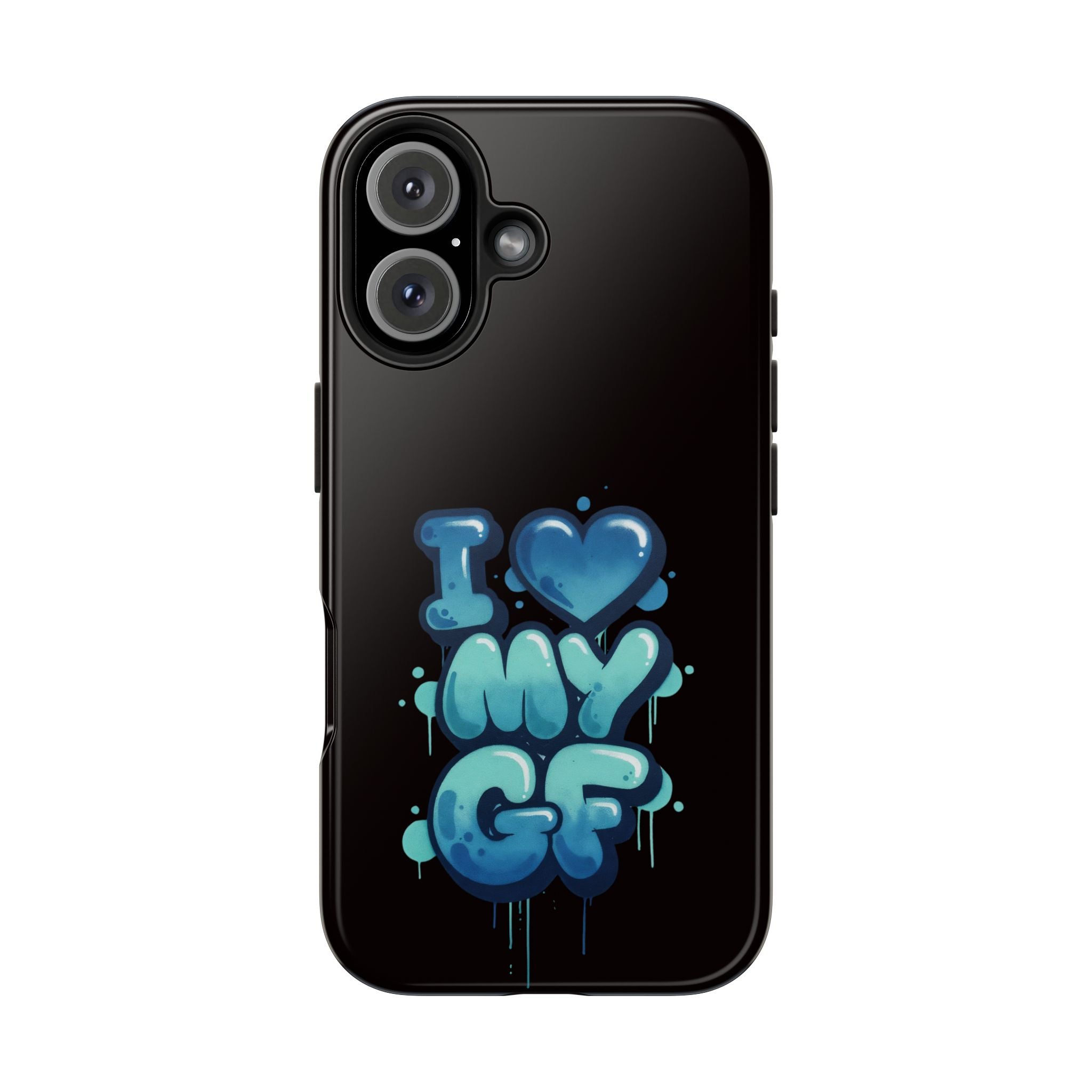 I Love My GF Phone Case — Protective Glossy "I  My GF" Design