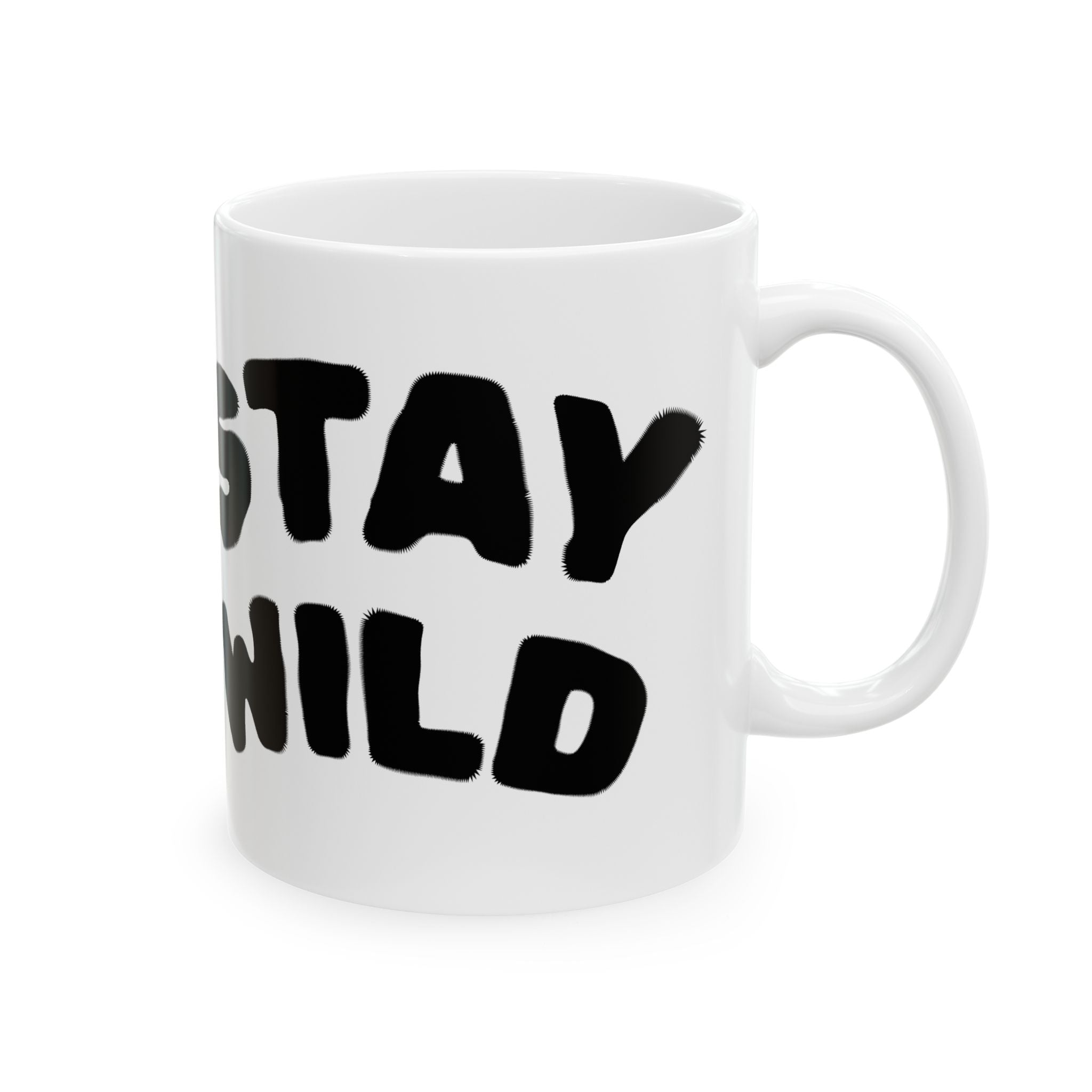 Stay Wild Tiger Ceramic Mug — Colorful Boho Animal Coffee Cup