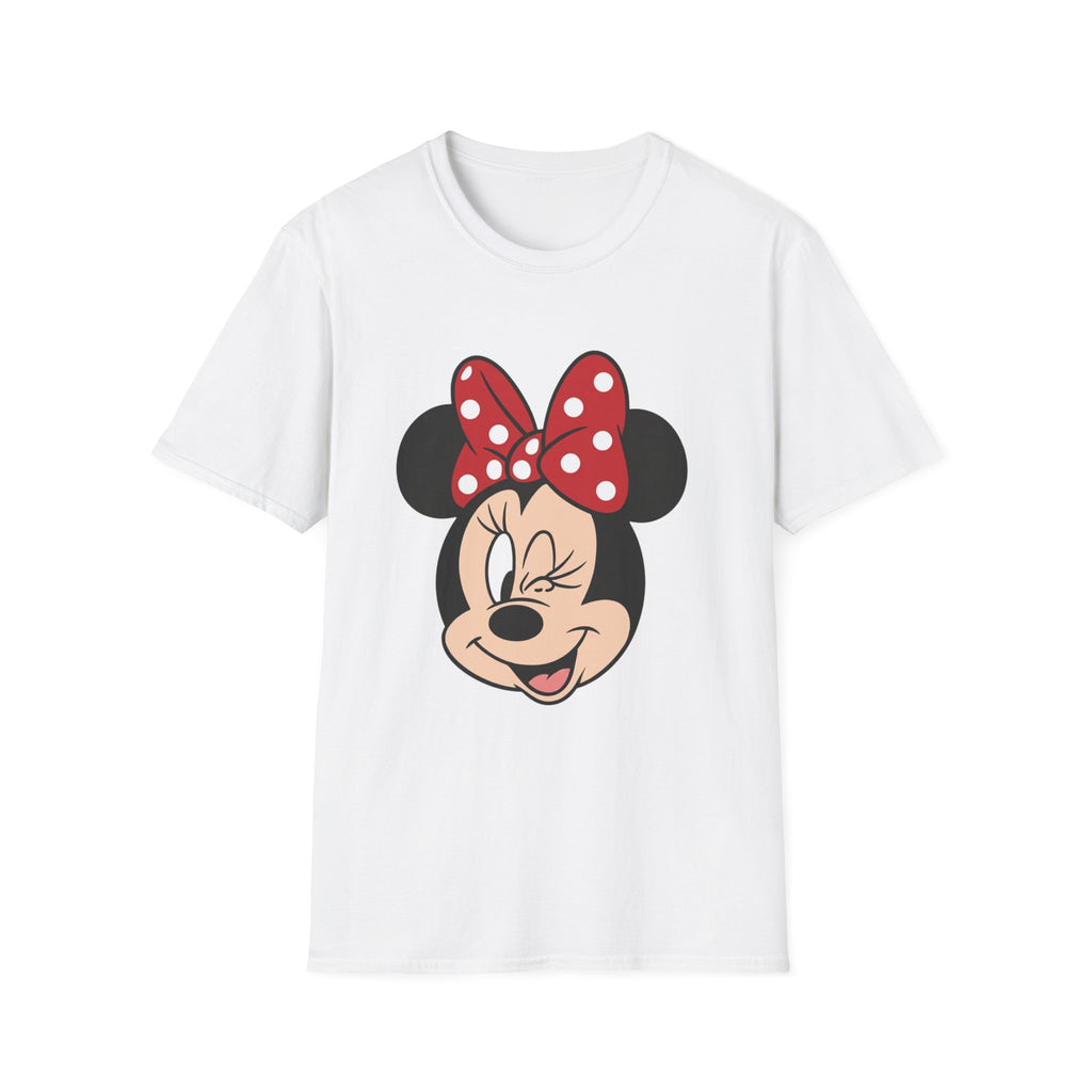 Minnie Mouse Winking Tee - Cute Retro Cartoon Graphic T-Shirt