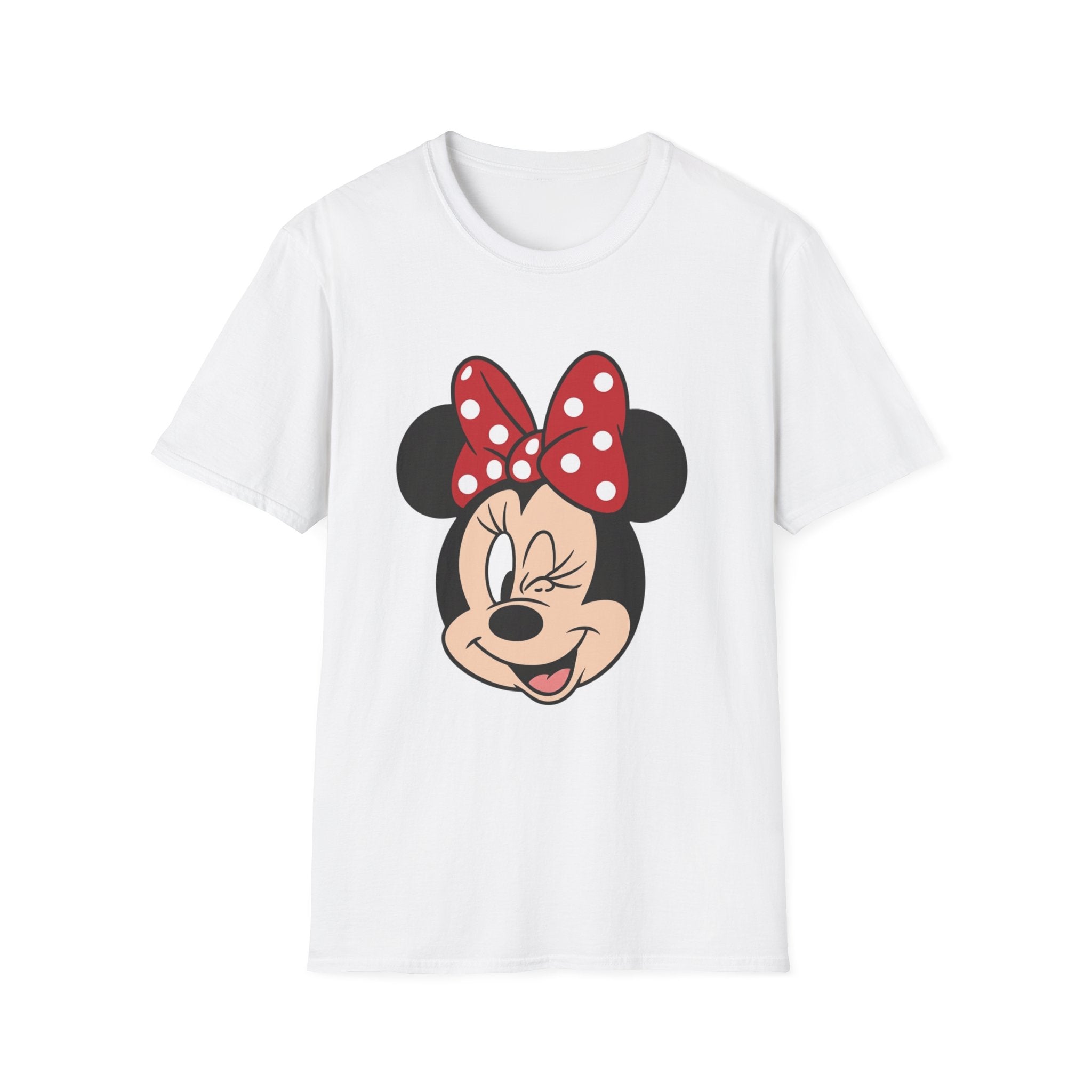 Minnie Mouse Winking Tee - Cute Retro Cartoon Graphic T-Shirt