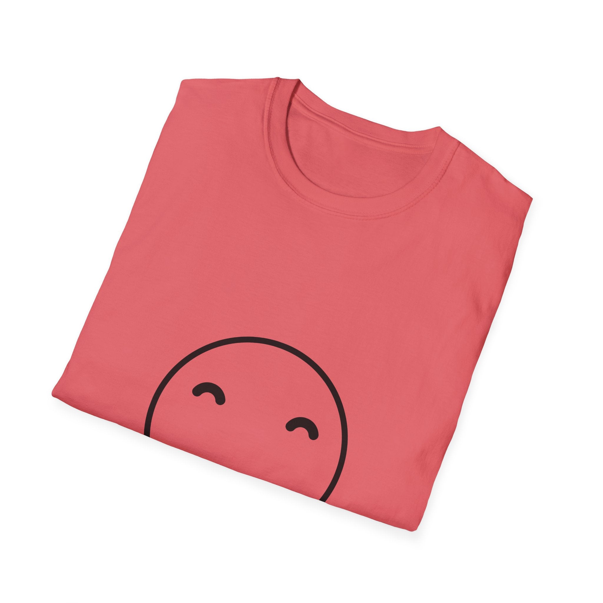 Smiley Face T-Shirt — "Enjoy Your Life" Minimal Graphic Tee