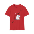 Cat Lover T-Shirt – Cute Heart & Pawprint Kitten Graphic