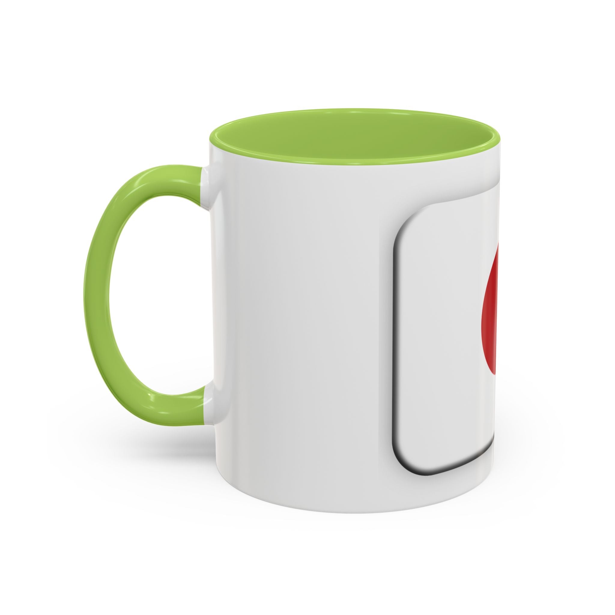 Japanese Minimal Red Dot Accent Coffee Mug — Modern Japanese Flag Inspired Ceramic Mug (11/15oz)