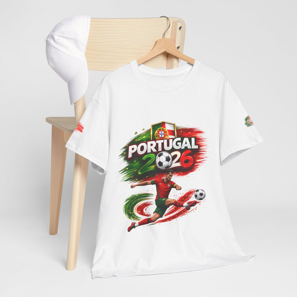 Portugal 2026 Soccer T-Shirt — Cup Style Football Jersey Design