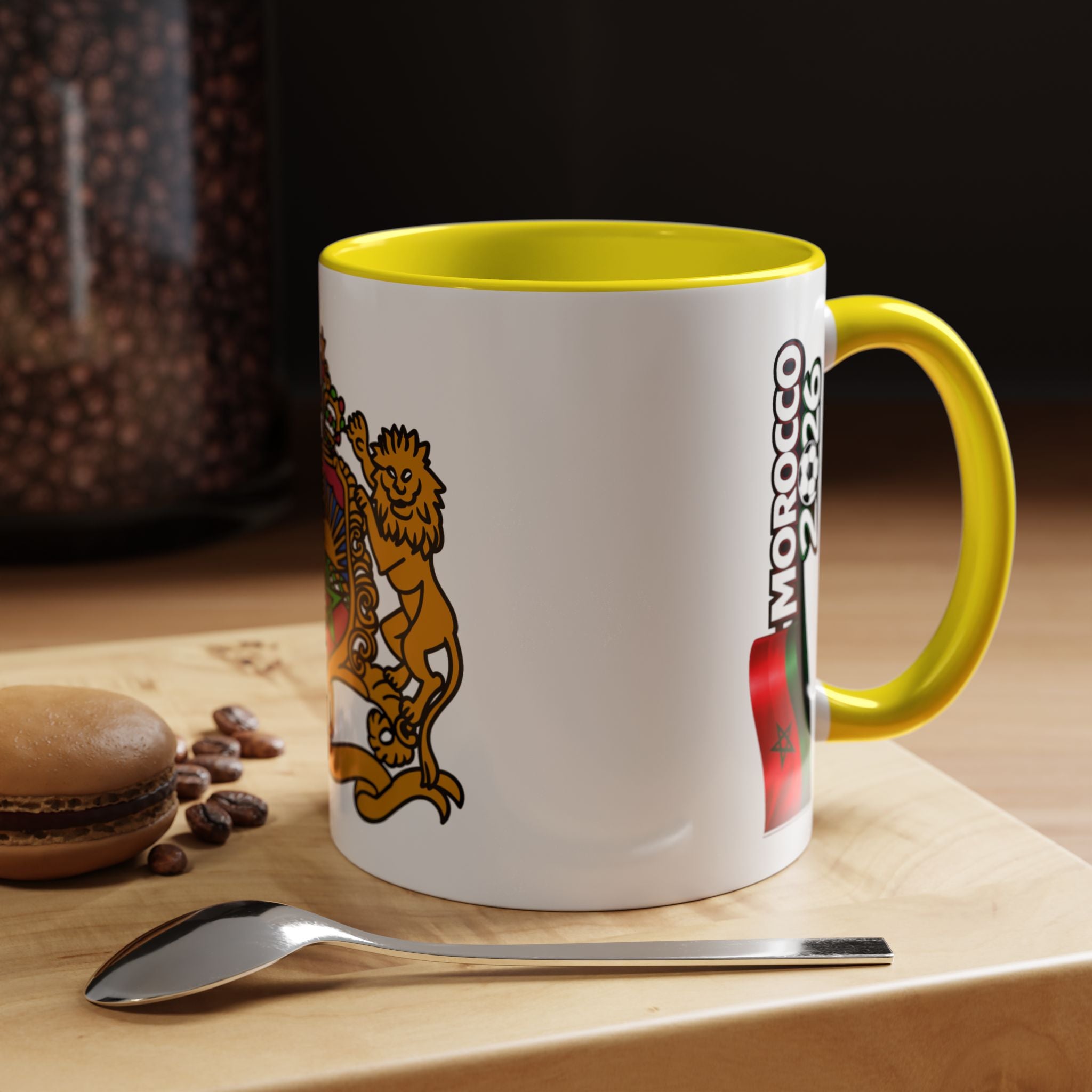 Morocco Coat of Arms Accent Coffee Mug – Moroccan Flag 11/15oz