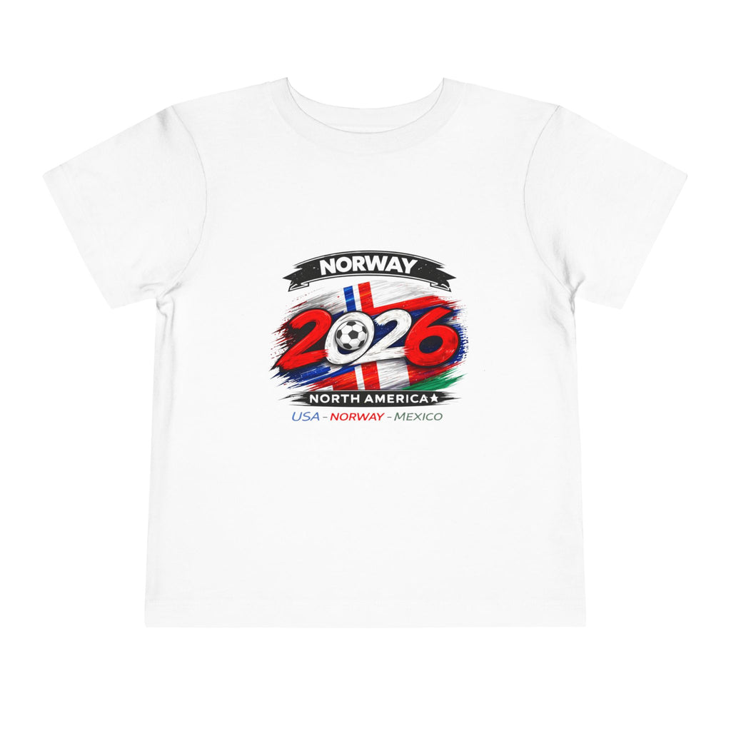Norway 2026 Toddler Tee — Cup Soccer Trophy Design