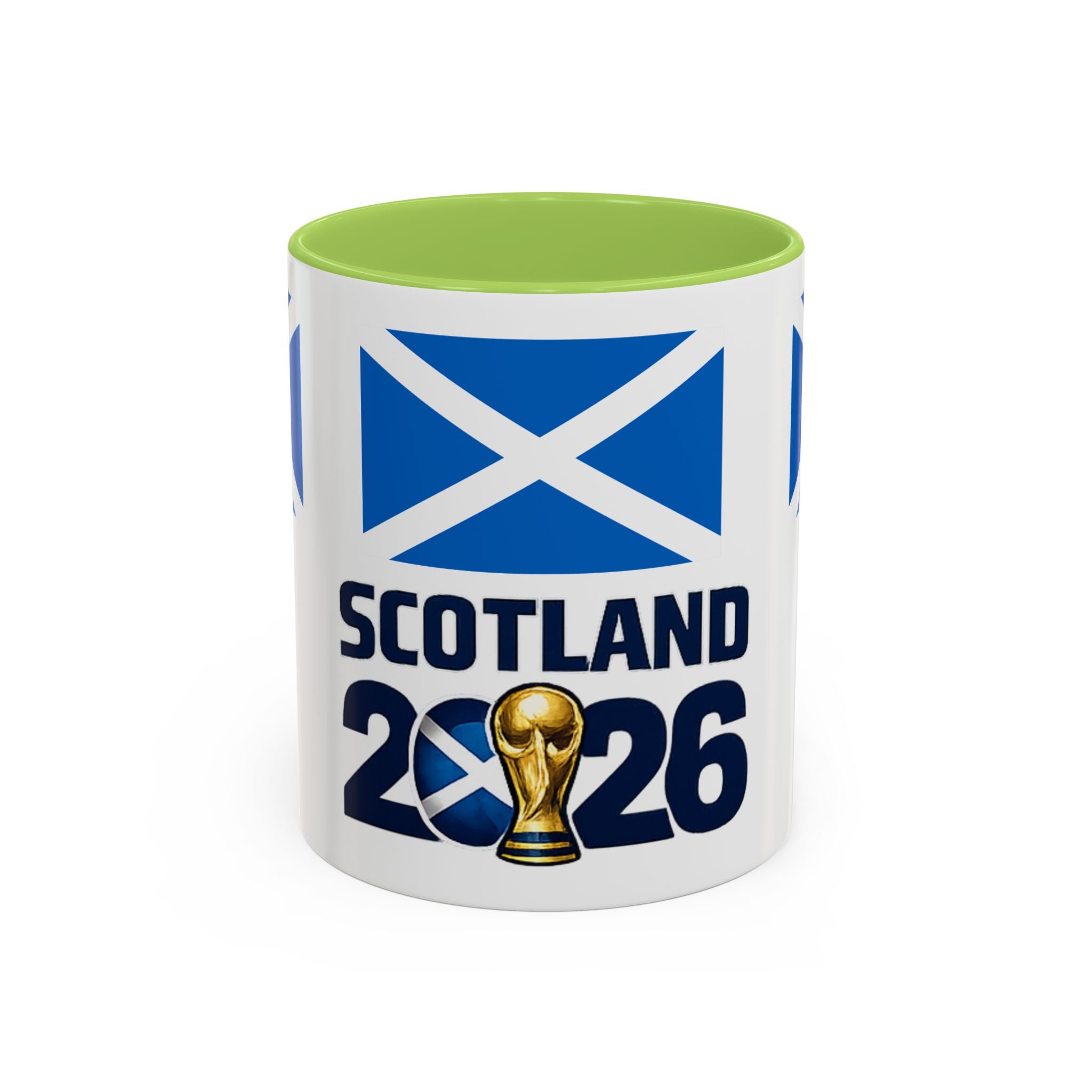 Scotland 2026 Cup Coffee Mug – Scottish Flag & Trophy Accent Mug (11/15oz)