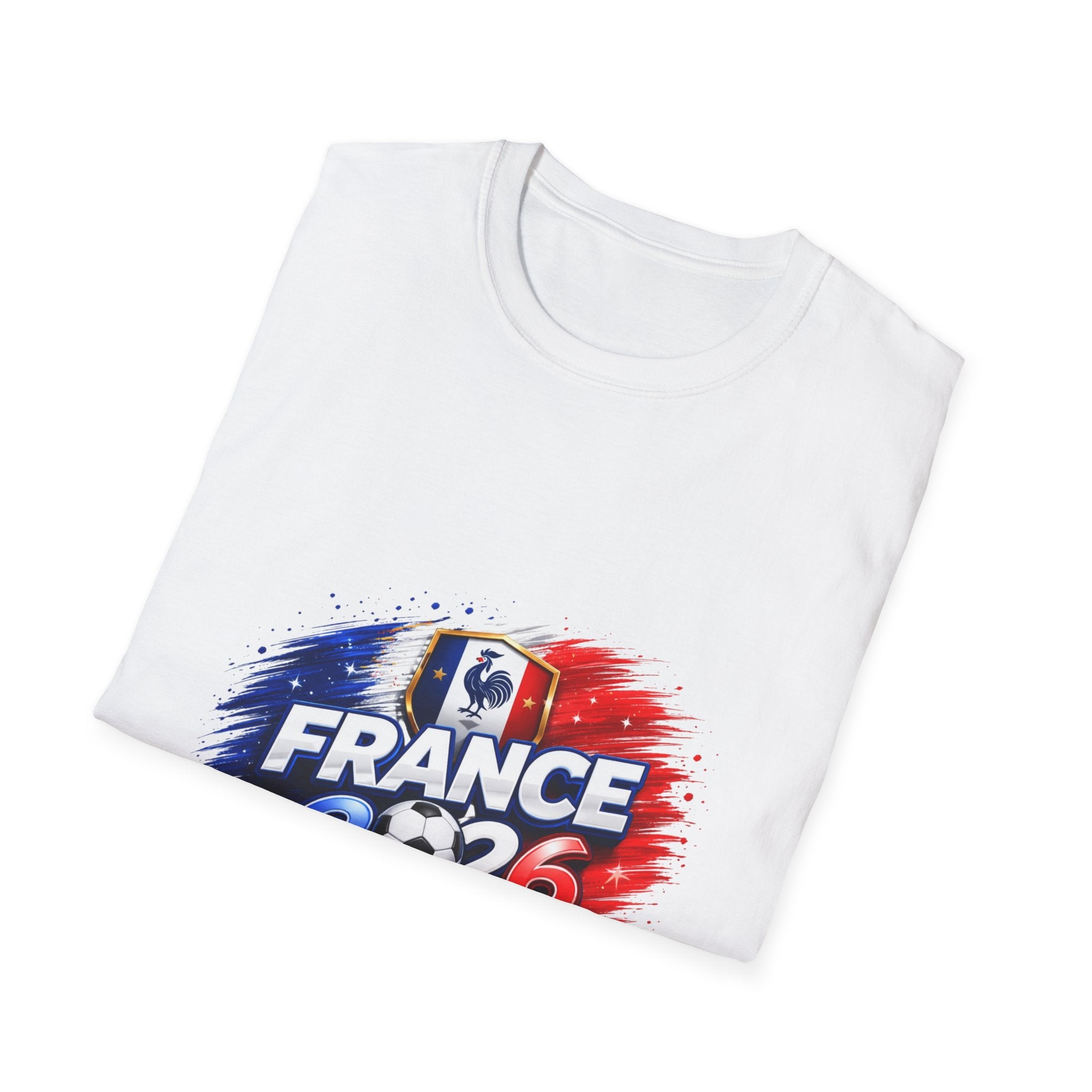 France 2026 Soccer Cup T‑Shirt — French Flag & Trophy Fan Tee