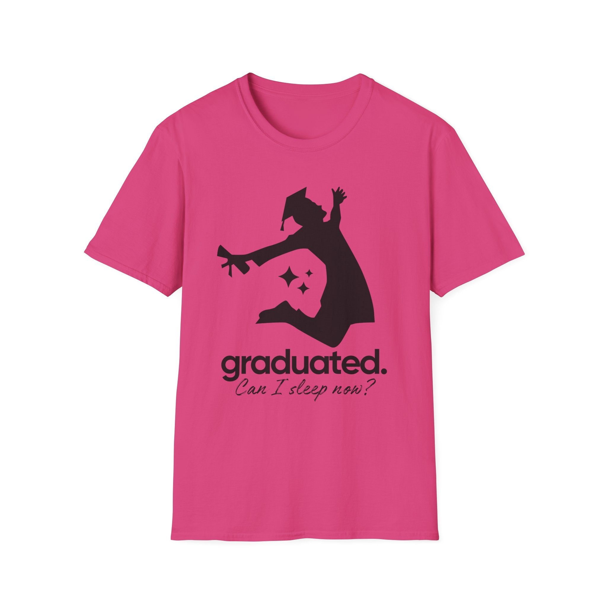 Graduated. Can I Sleep Now? T-Shirt - Funny Graduation Tee
