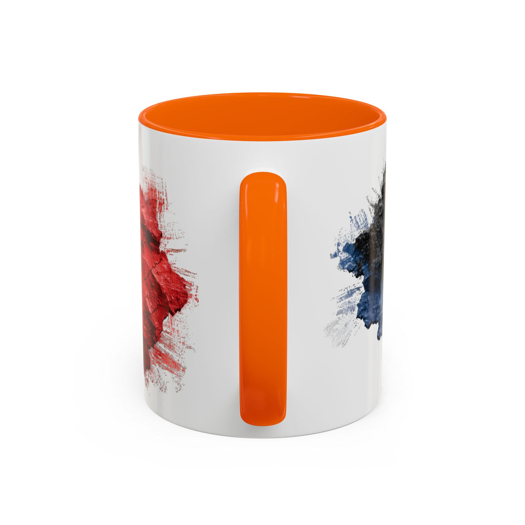 Belgium Flag Coffee Mug – Distressed Watercolor Accent Mug (11/15oz)