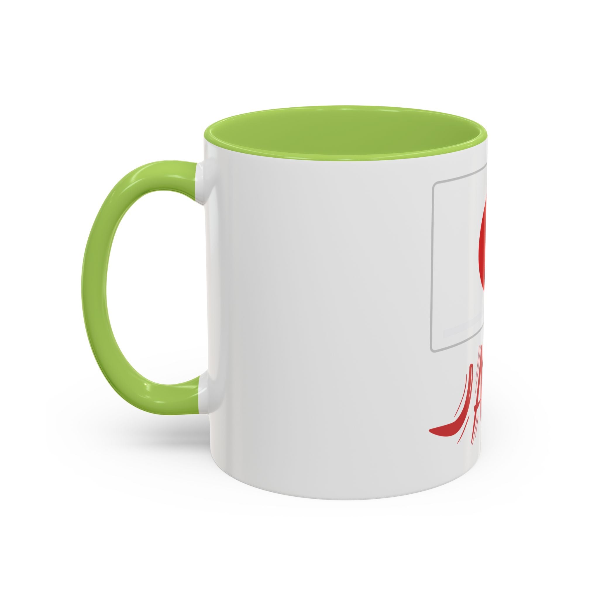 Japan Flag Accent Coffee Mug – Red Rising Sun Design (11/15oz)