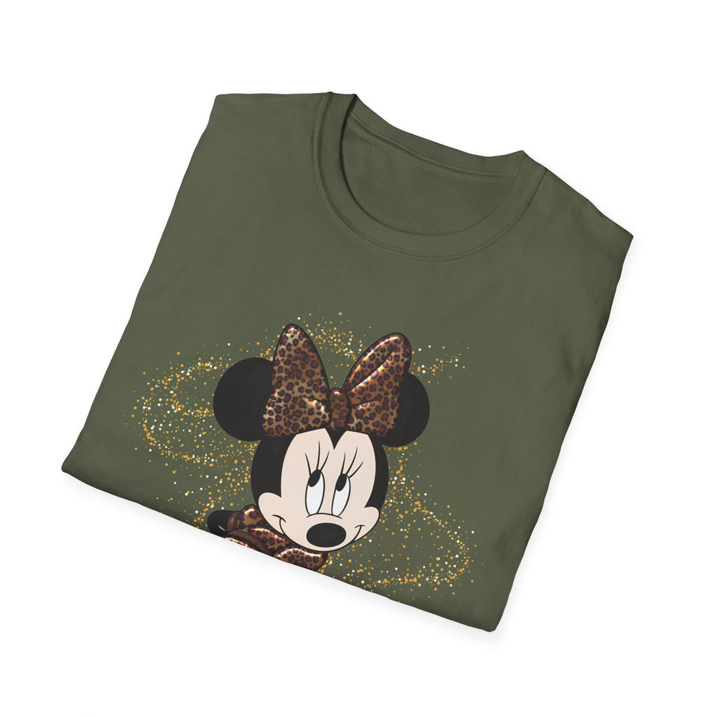Minnie Mouse Brown Glitter Graphic T-Shirt