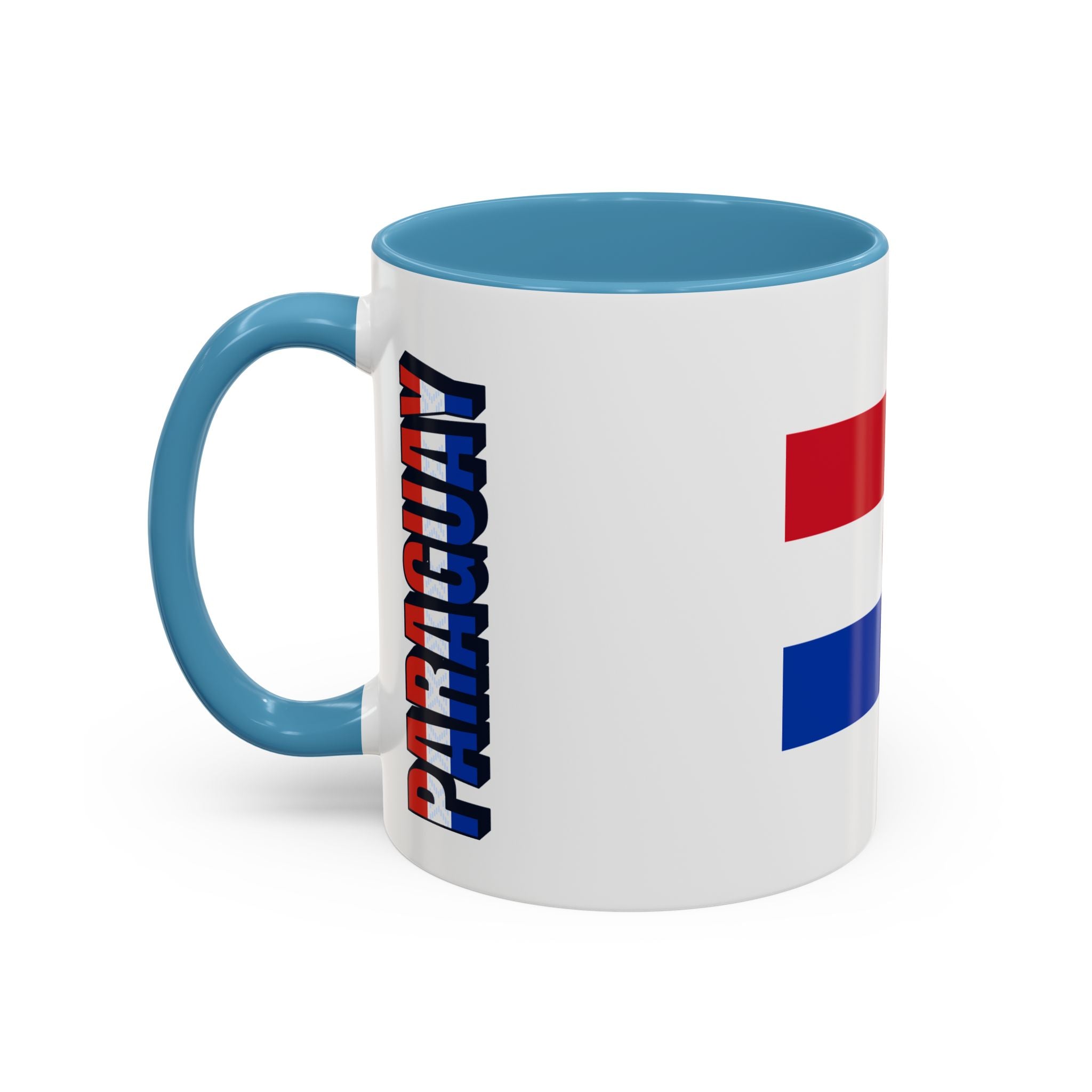 Paraguay Flag Accent Coffee Mug – Patriotic 11/15oz Ceramic Mug