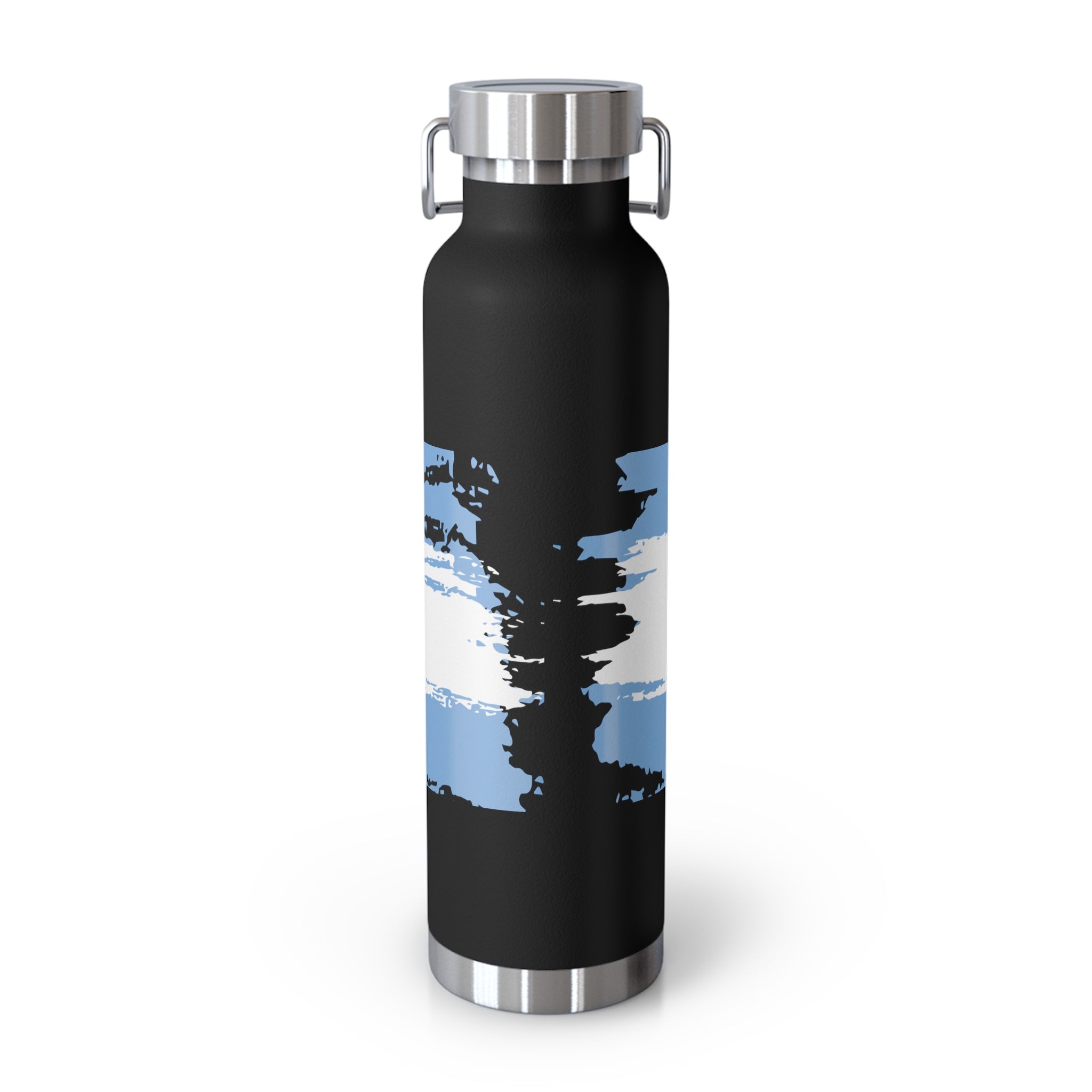 MESSI 22oz Copper Insulated Water Bottle — Sports Portrait Graphic