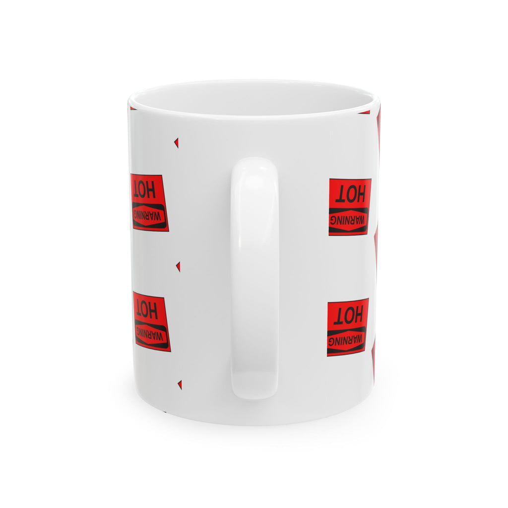 Warning: Hot' Graphic Coffee Cup (11oz, 15oz)