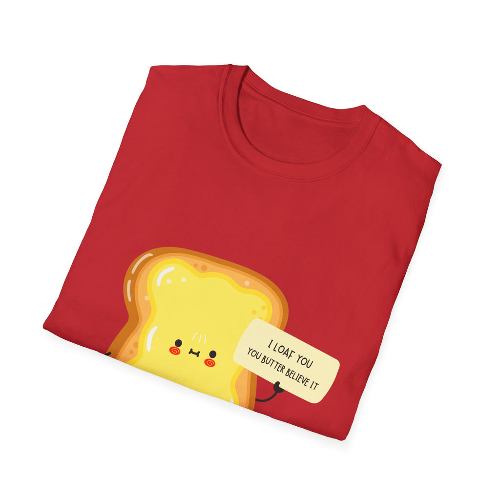Toast Cute T-Shirt — "I Love You This Much Butter" Kawaii Bread Tee