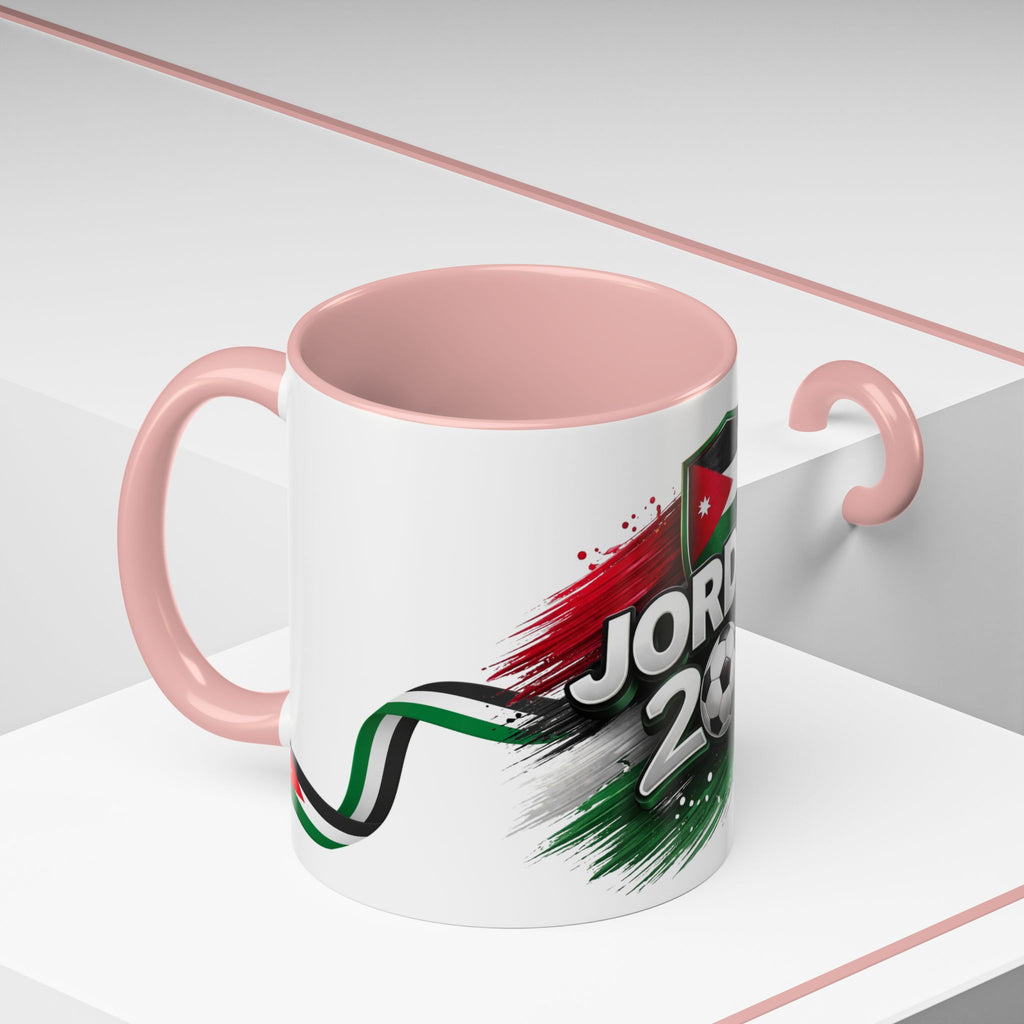 Jordan 2026 Soccer Accent Coffee Mug – Jordan Flag Football Fan Gift (11/15oz)