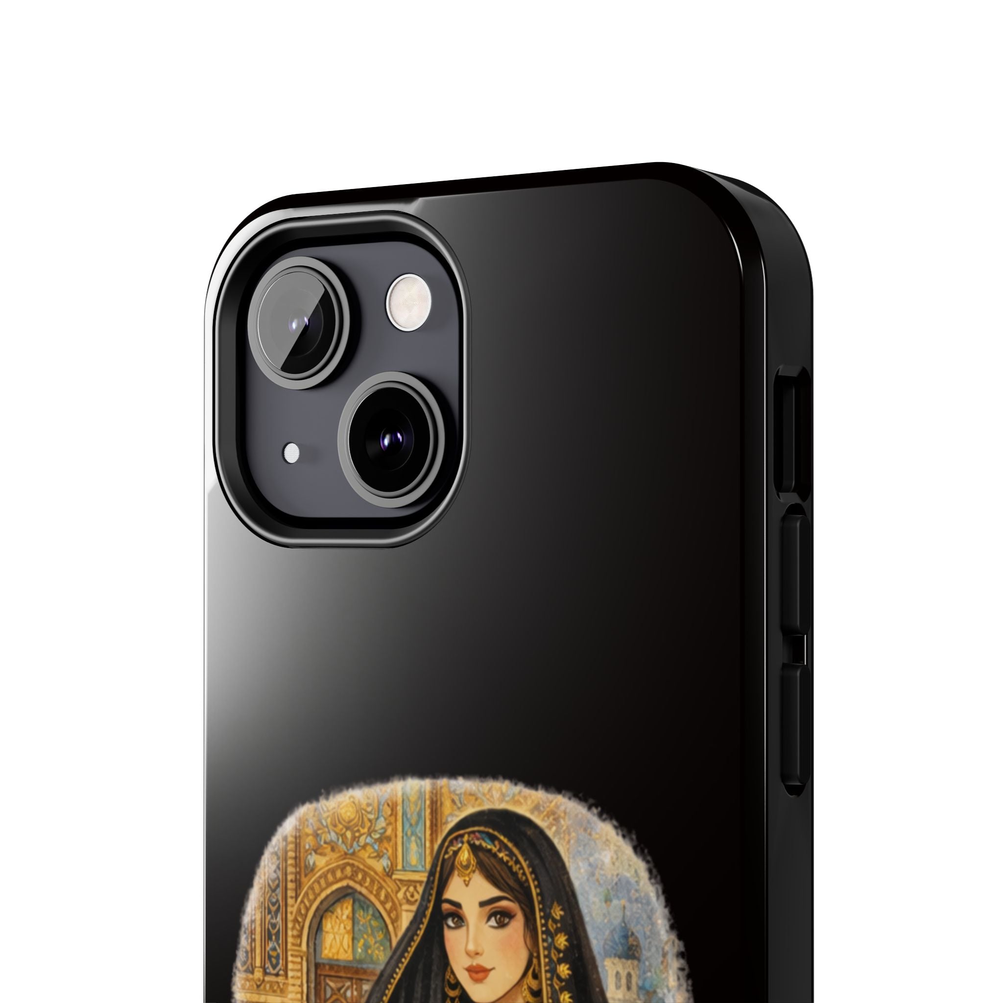 Elegant Persian Princess Tough Phone Case – Vintage Middle Eastern Art iPhone Cover