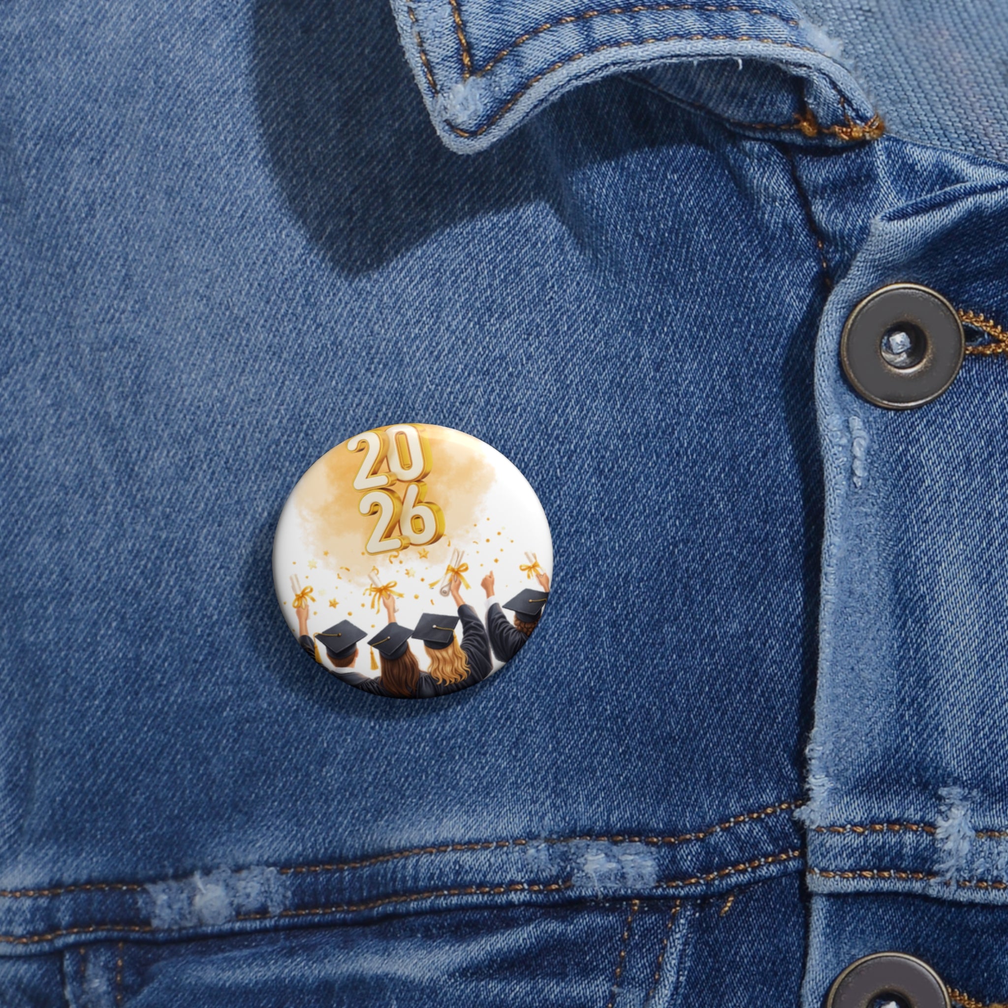 2026 Graduation Pin Button — Class of 2026 Party Favor Button Badge