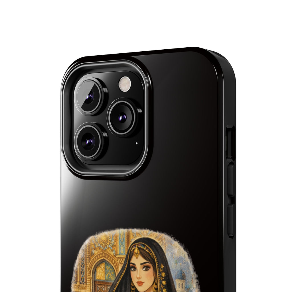 Elegant Persian Princess Tough Phone Case – Vintage Middle Eastern Art iPhone Cover