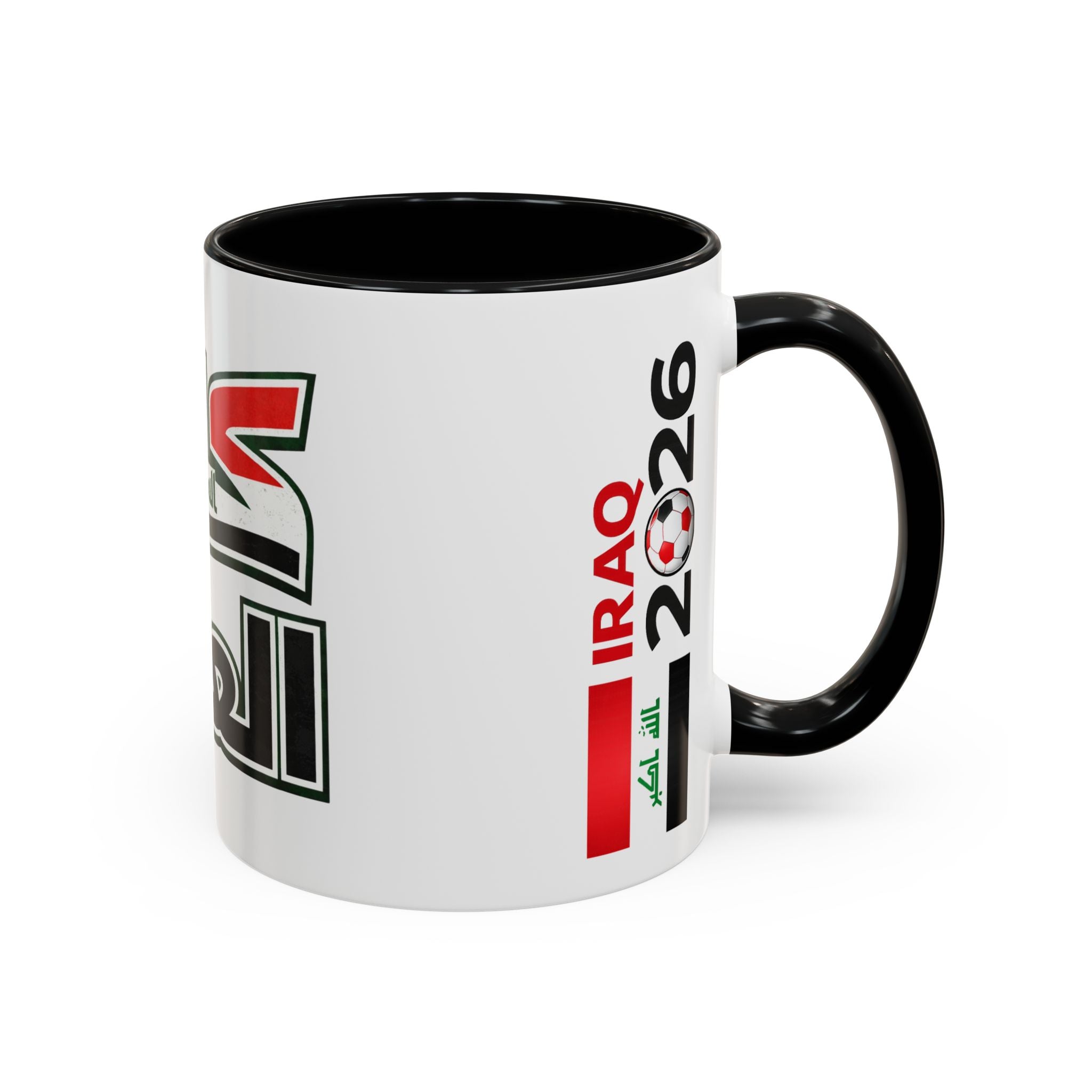 Iraq 2026 Accent Coffee Mug — Arabic Pride Flag Design