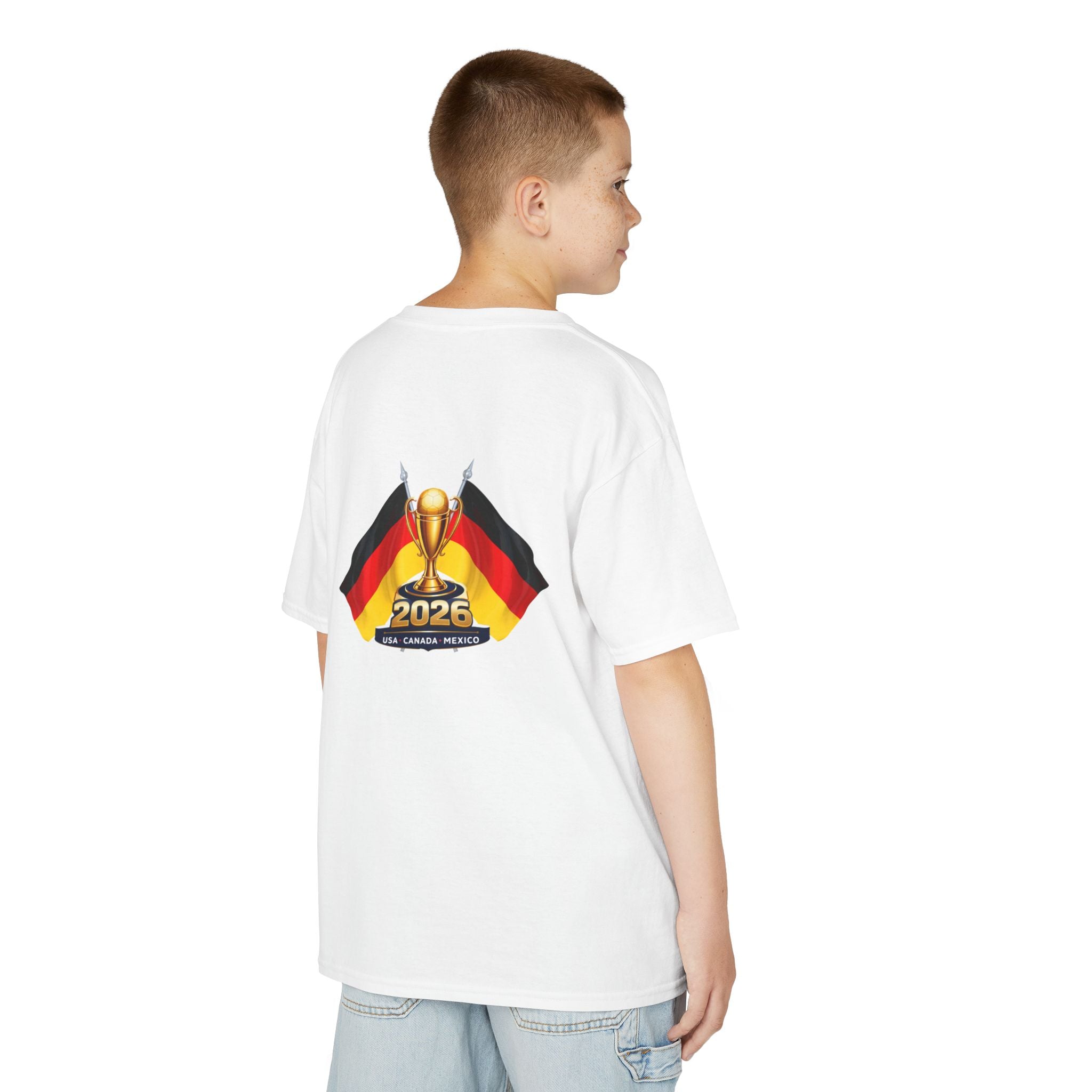 Germany 2026 Kids T‑Shirt — Cup Champion Trophy with Flags
