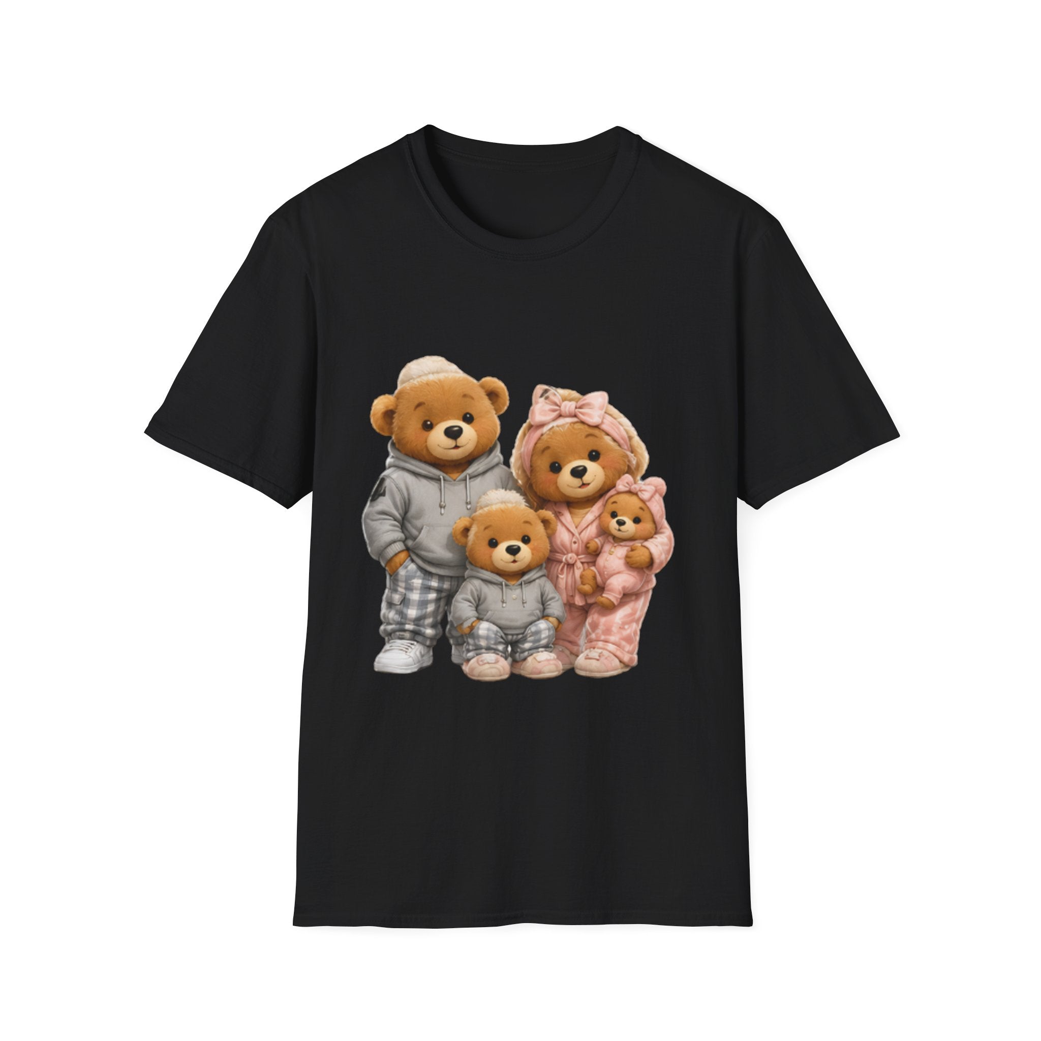 Teddy Bear Family unisex T‑Shirt — Cute Cozy Bears Graphic Tee for Parents & Kids