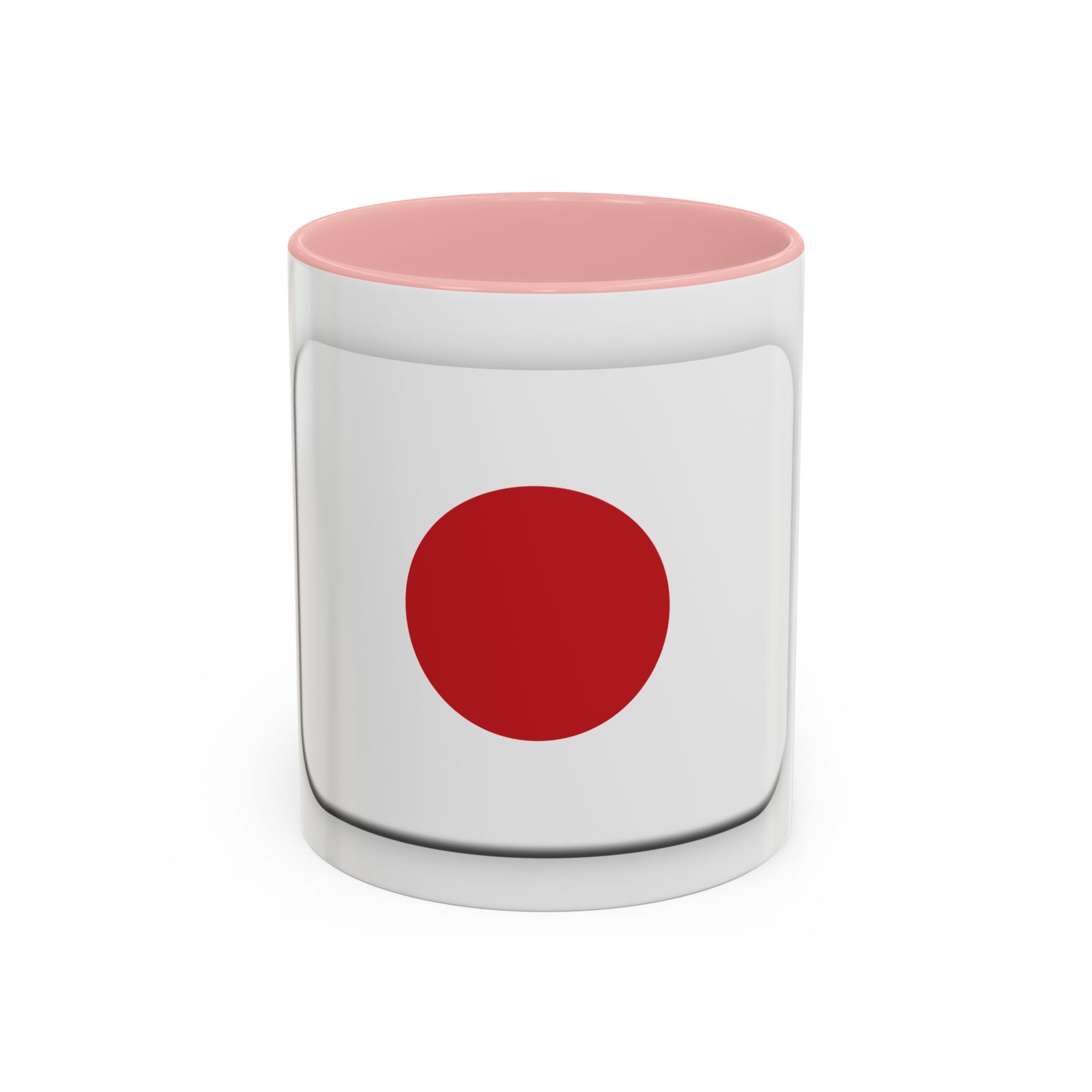 Japanese Minimal Red Dot Accent Coffee Mug — Modern Japanese Flag Inspired Ceramic Mug (11/15oz)