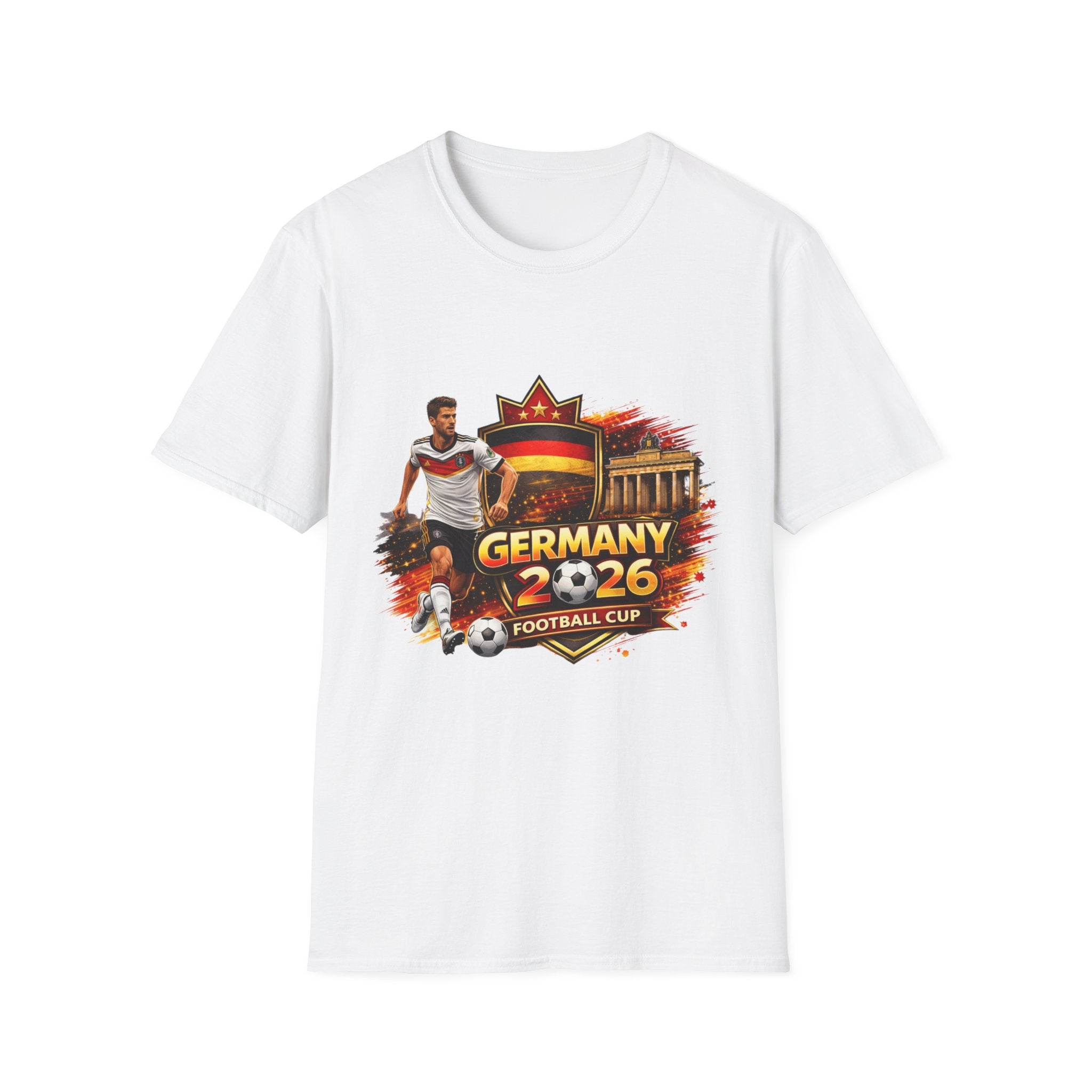 Germany 2026 Football Cup T-Shirt — Cup Soccer Fan Tee with German Flags