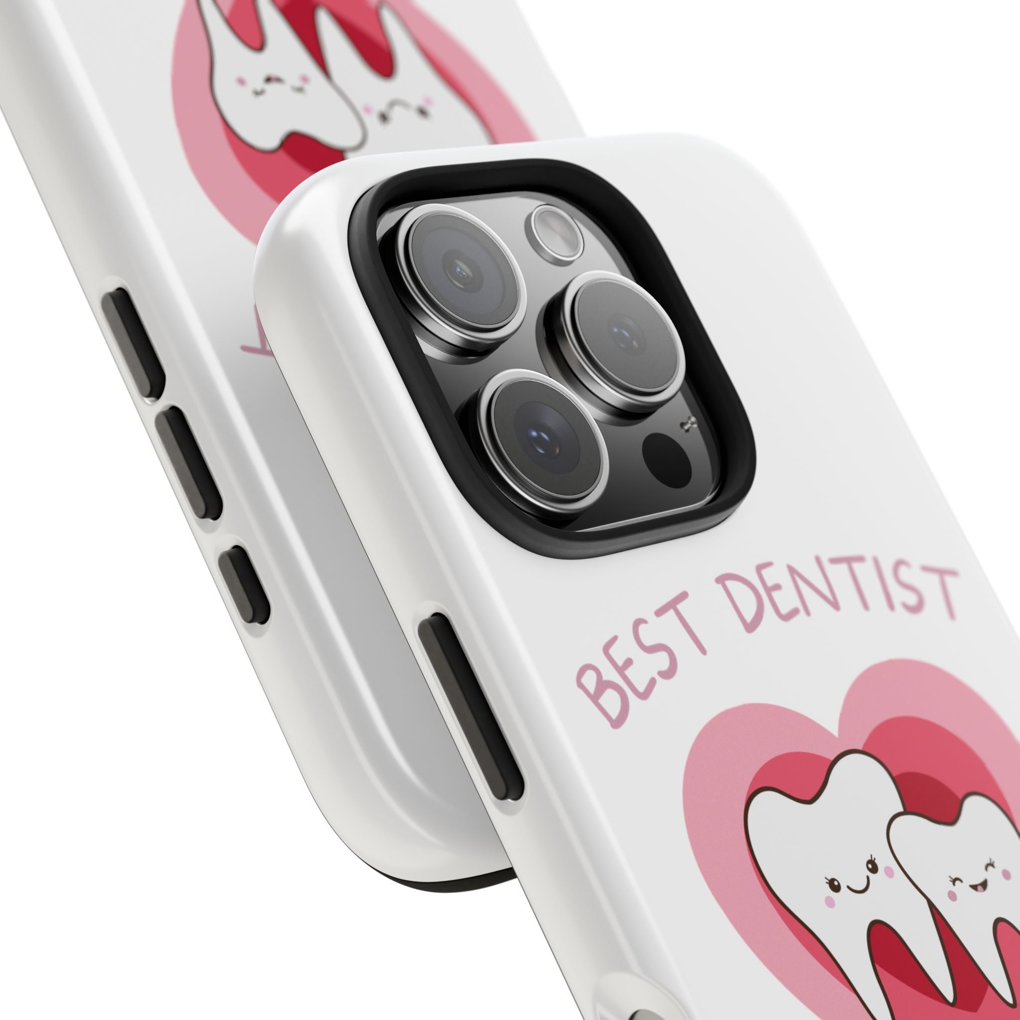 Tough Phone Case — “Best Dentist in Town!” Cute Tooth Heart Design