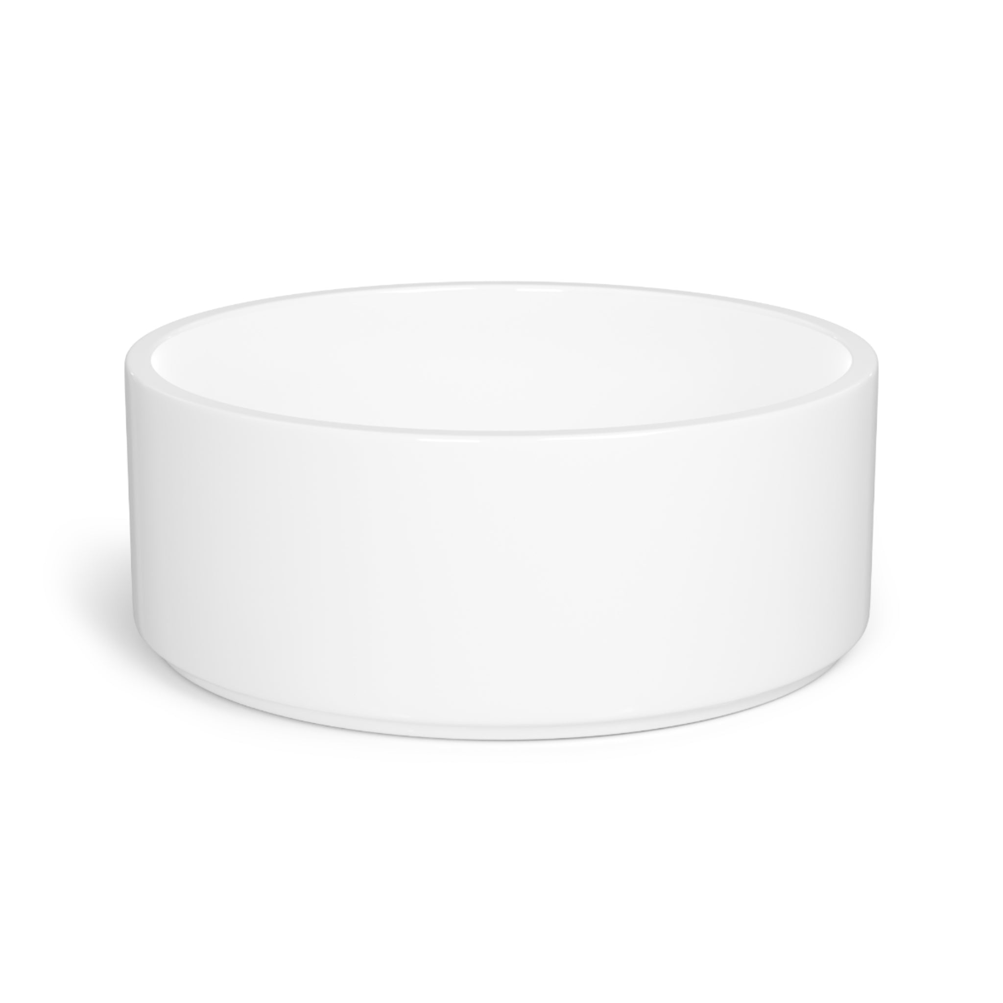 Cat 'Meow' Ceramic Pet Bowl — Cute Paw Print Feeding Dish for Cats