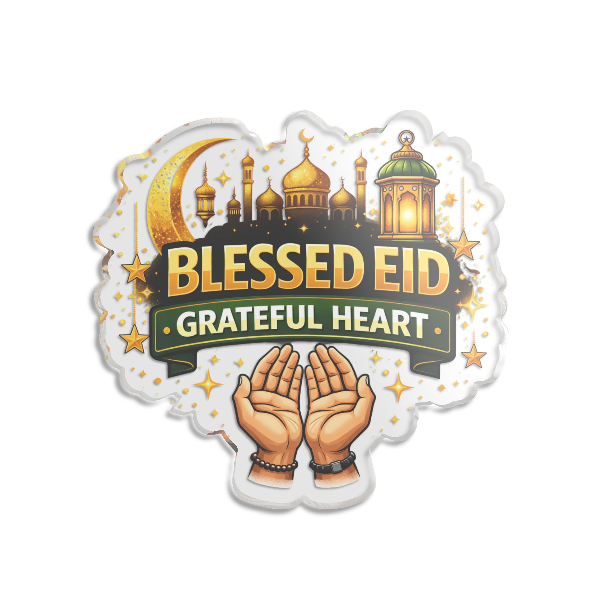 Eid Vibes Only Decorative Cutout Statue — Ramadan Eid Home Decor