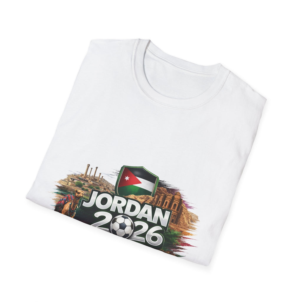 Jordan 2026 Football T-Shirt – Pride of Jordan Map & Flag Tee