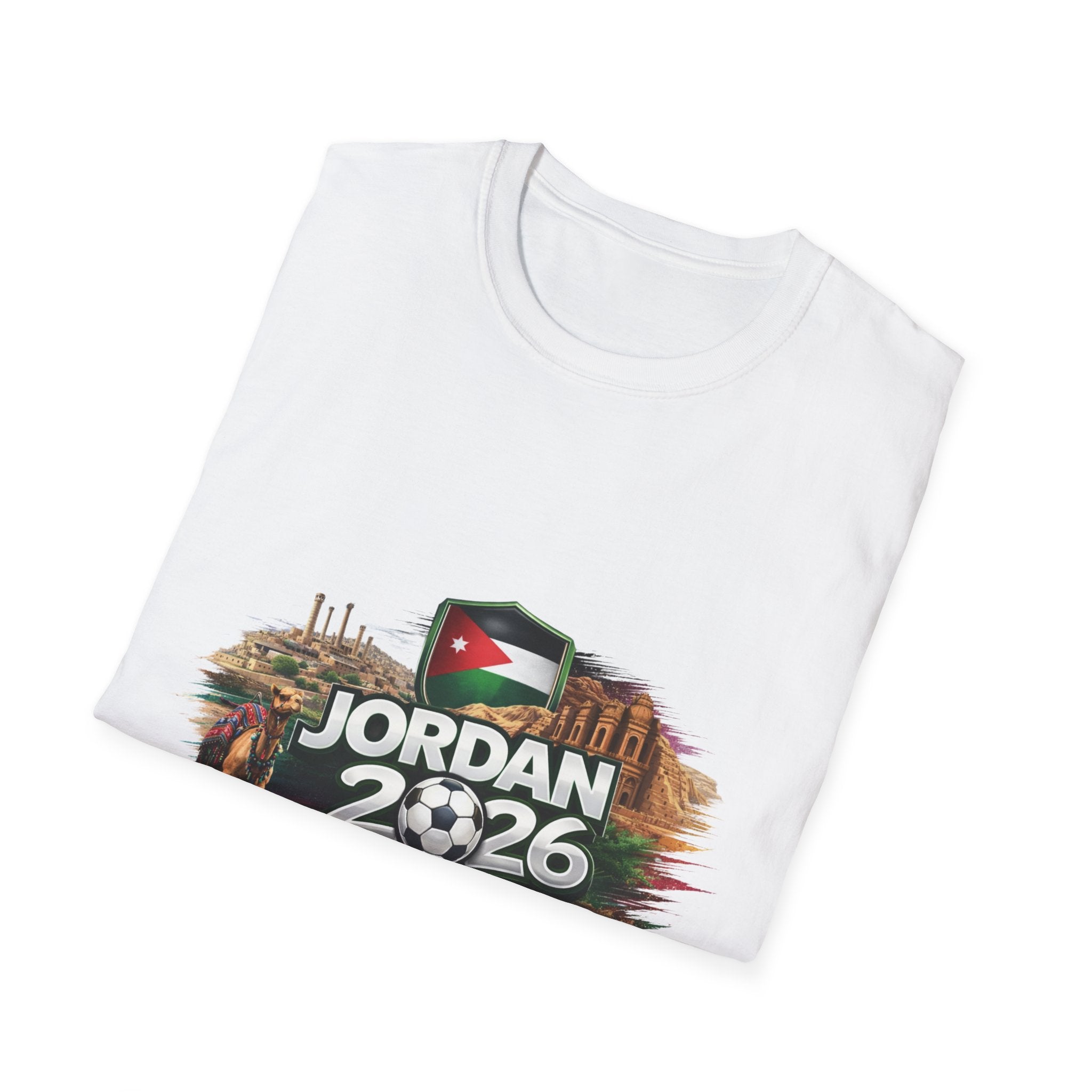 Jordan 2026 Football T-Shirt – Pride of Jordan Map & Flag Tee