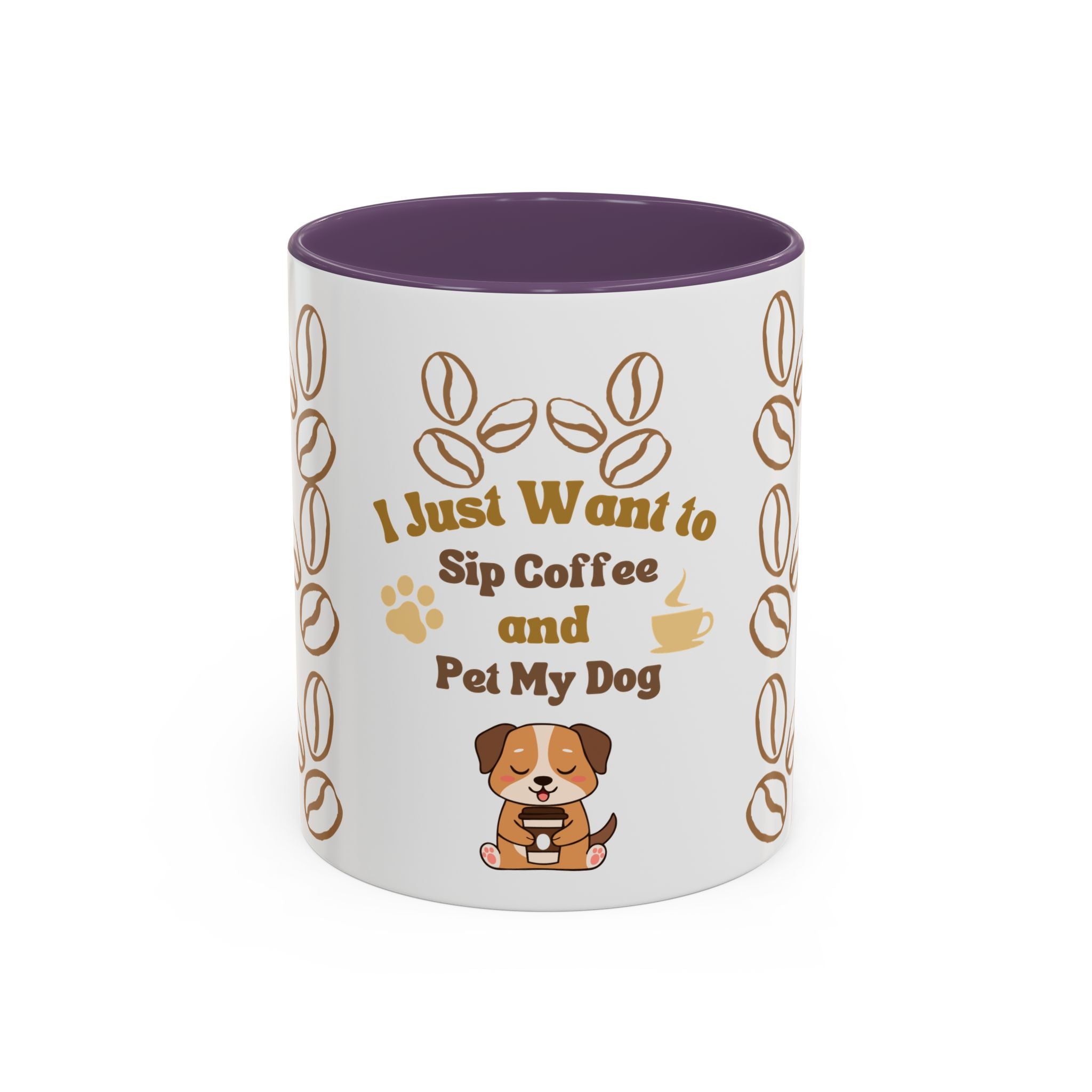 coffee & dog Accent Coffee Mug (11, 15oz)