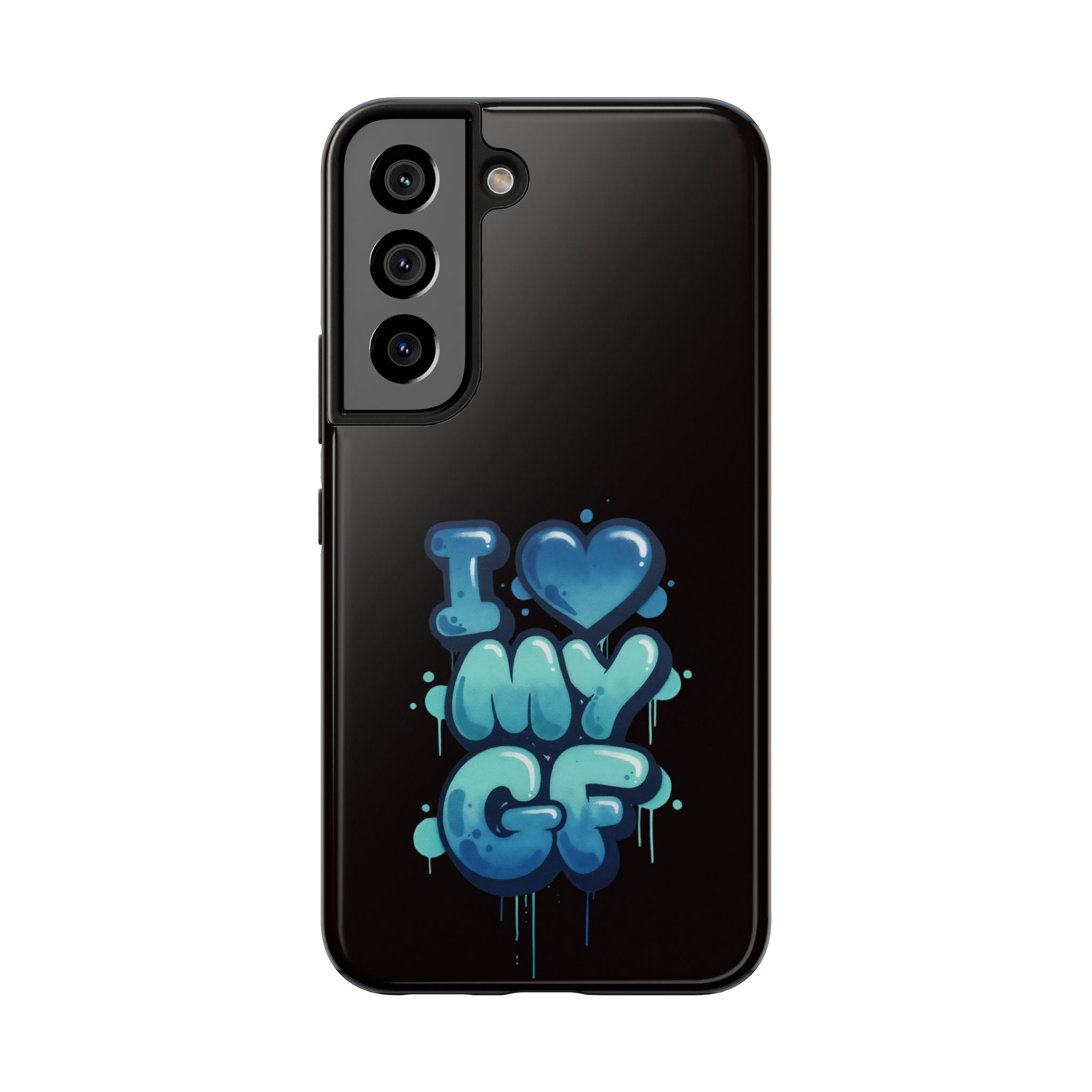 I Love My GF Phone Case — Protective Glossy "I  My GF" Design