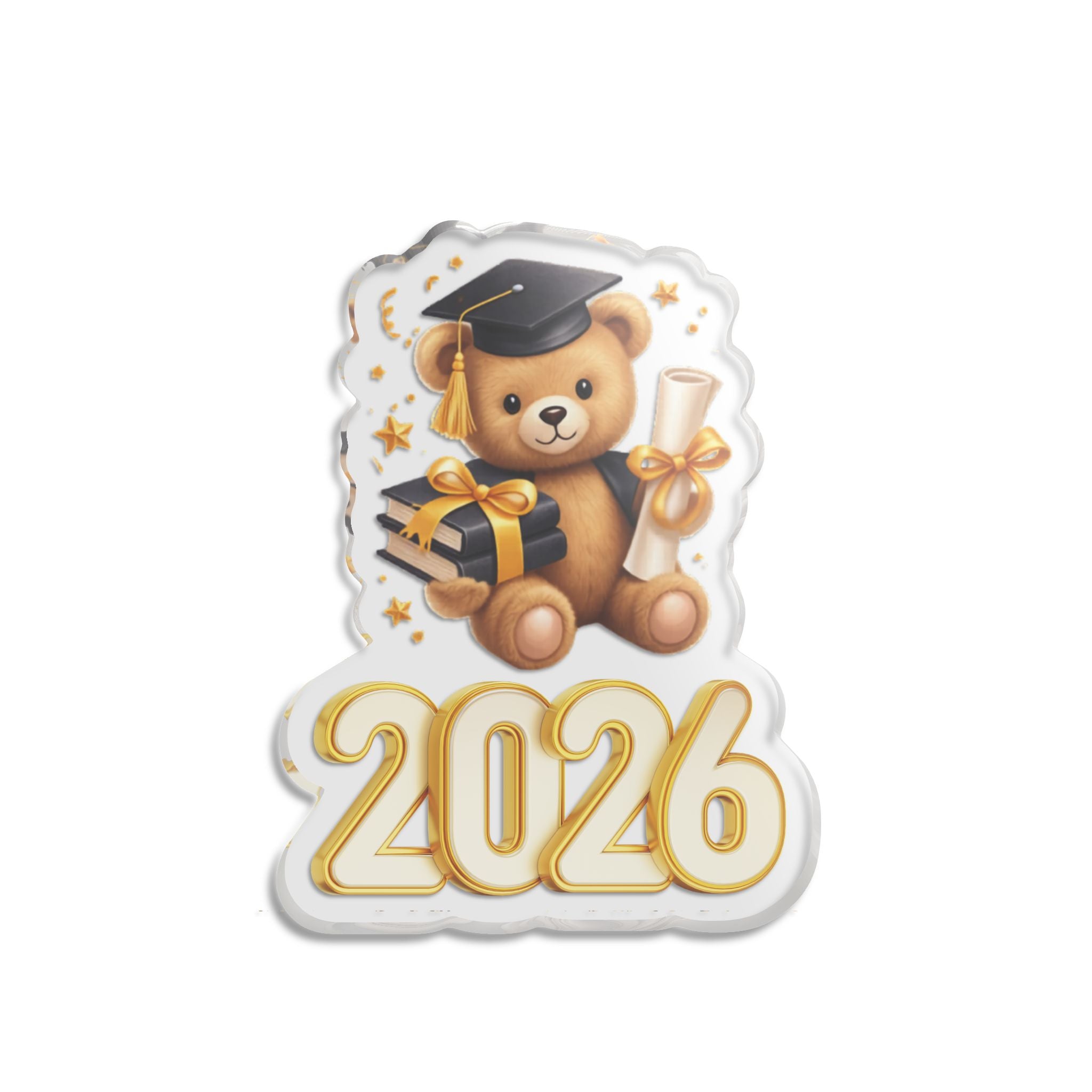 2026 Graduation Bear Cutout - Custom Statue