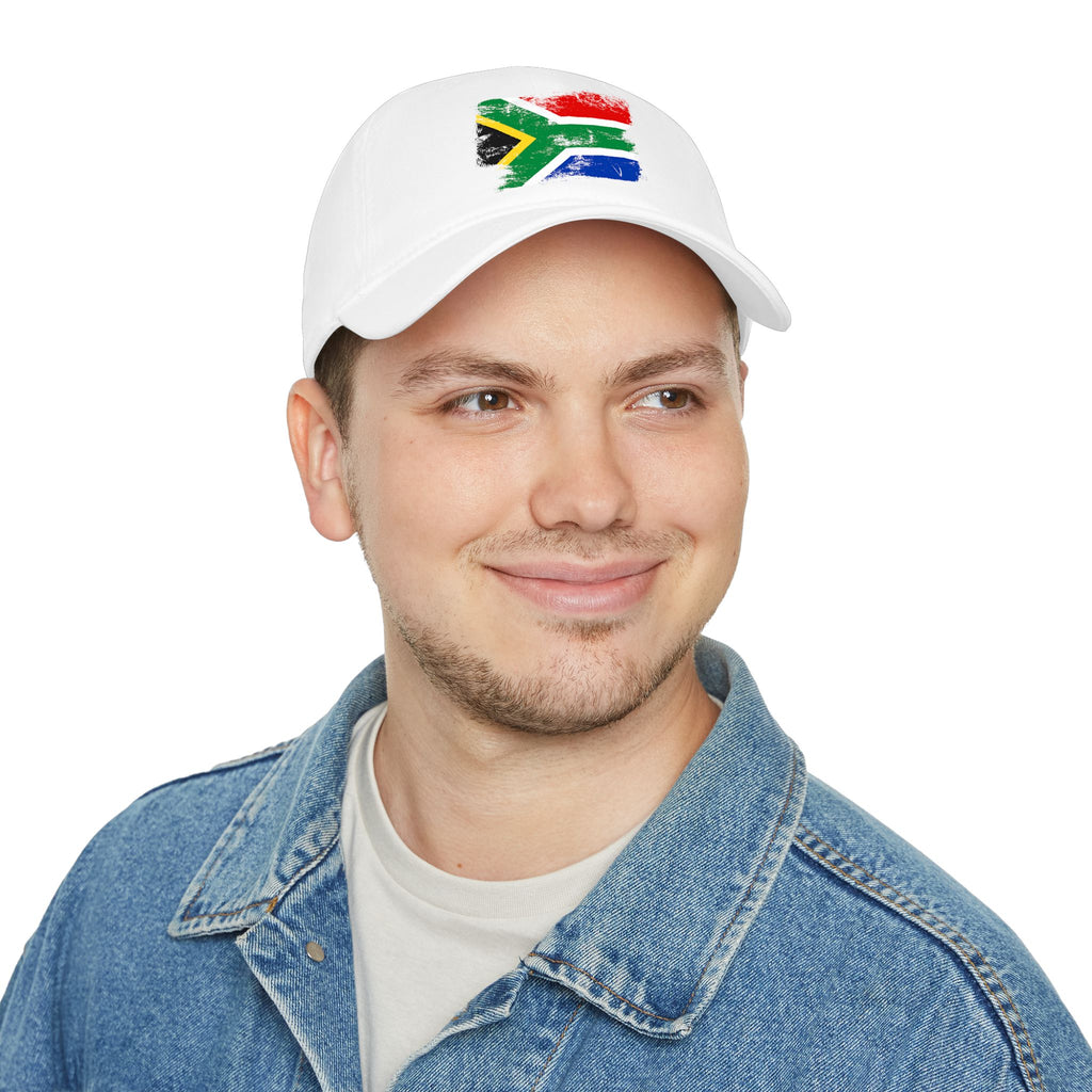South Africa Flag Baseball Cap — Distressed Vintage Look