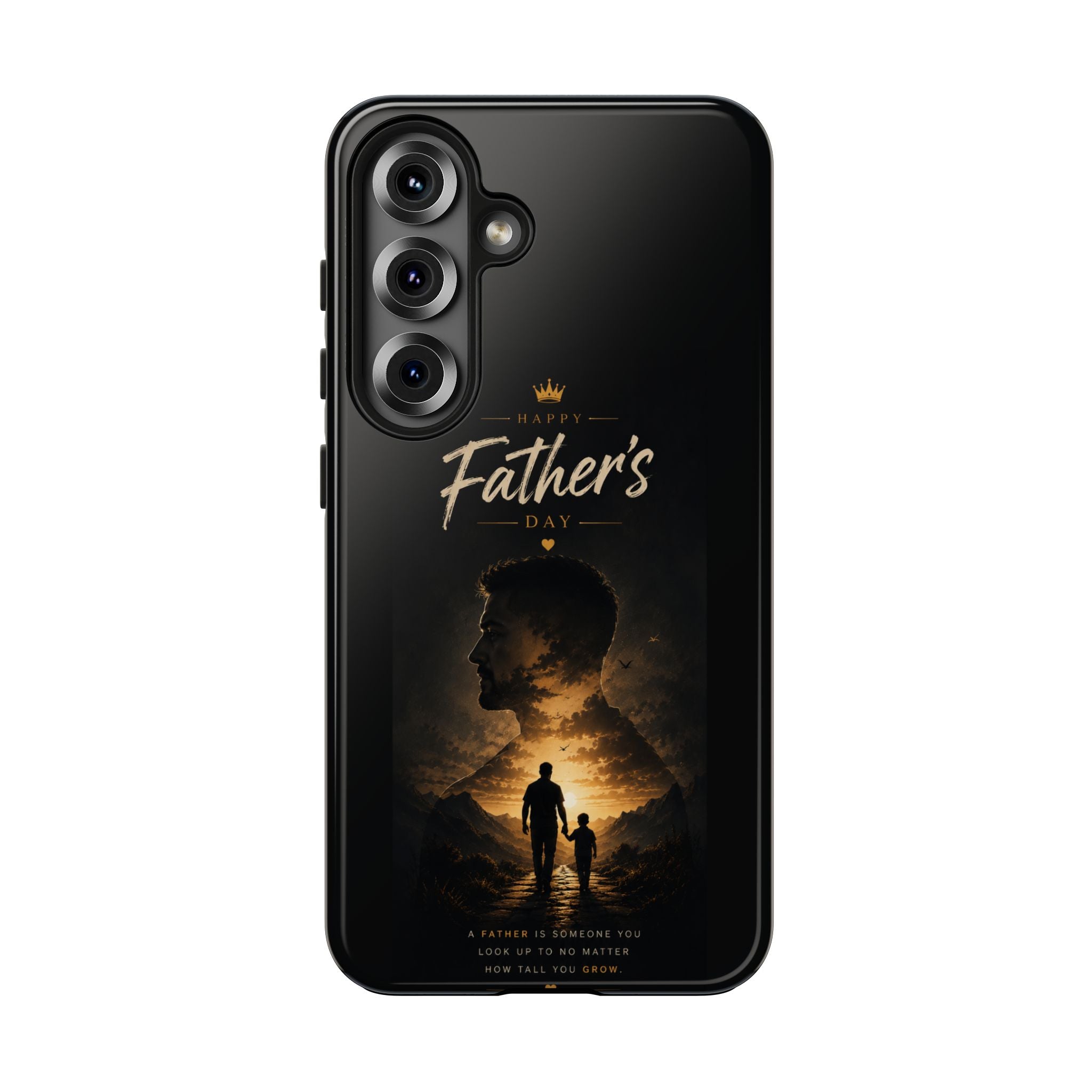 Father's Day Tough Phone Case – Silhouette Dad & Child Tribute