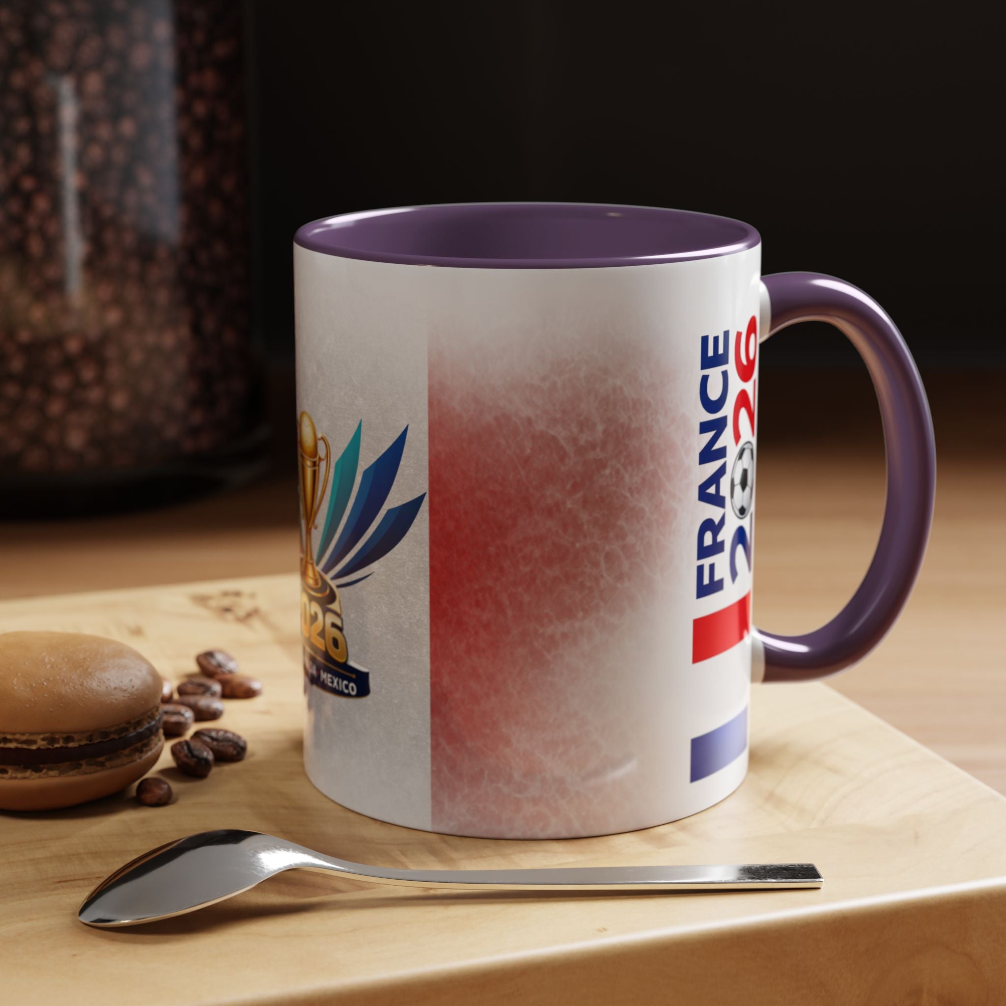 Soccer 2026 Commemorative Mug — France Accent Coffee Cup (11/15oz)