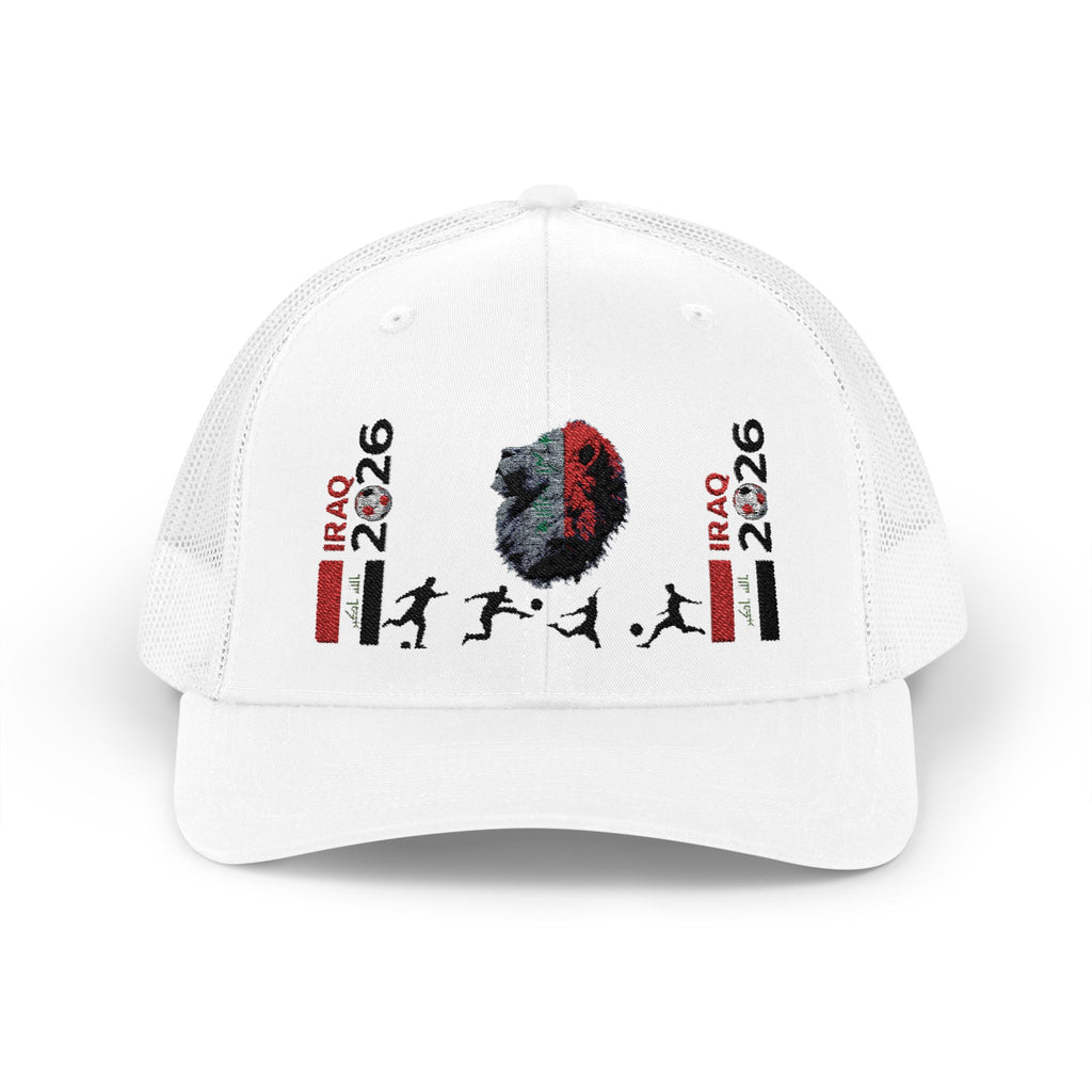 Iraq 2026 Trucker Cap — Iraqi Flag Helmet Graphic Snapback
