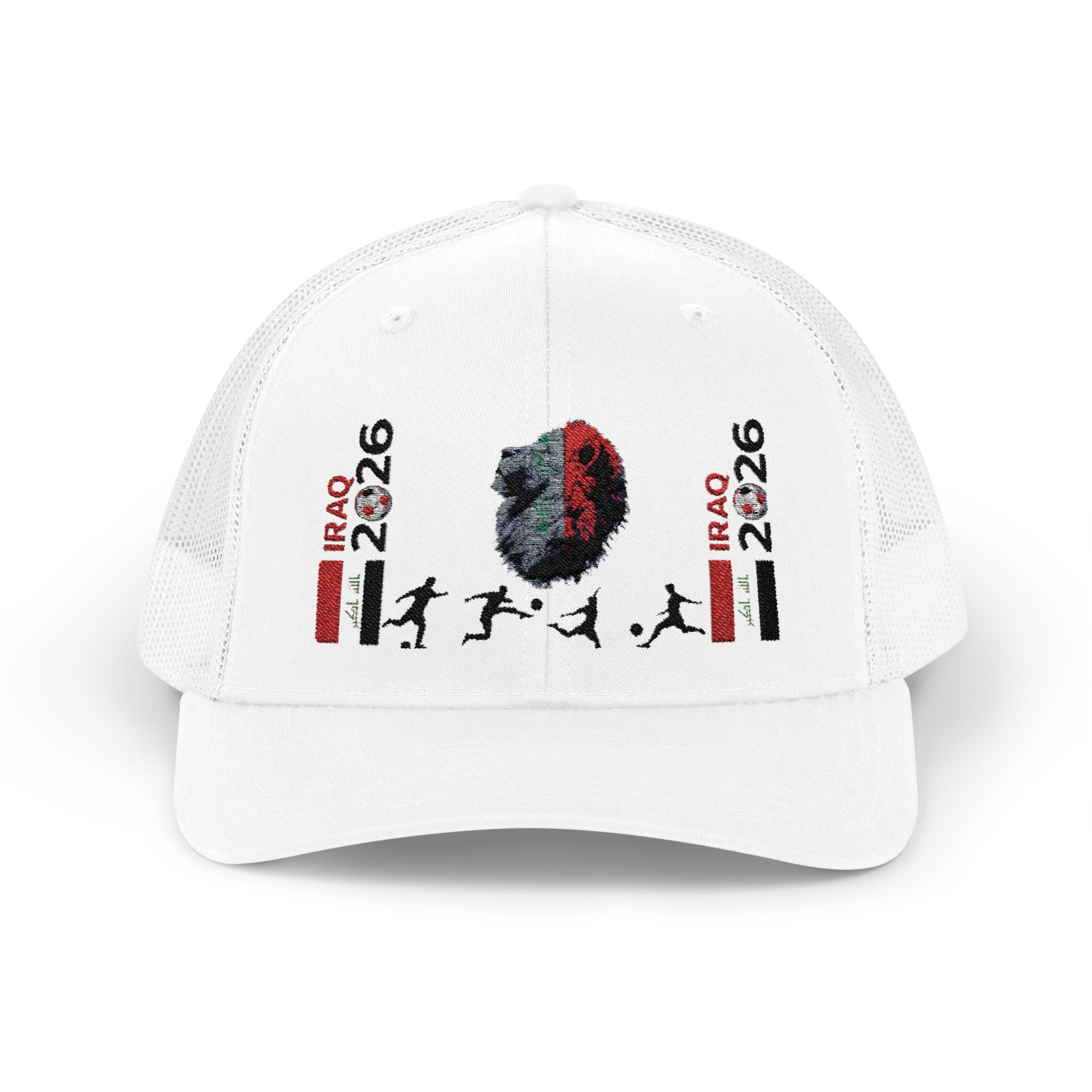 Iraq 2026 Trucker Cap — Iraqi Flag Helmet Graphic Snapback