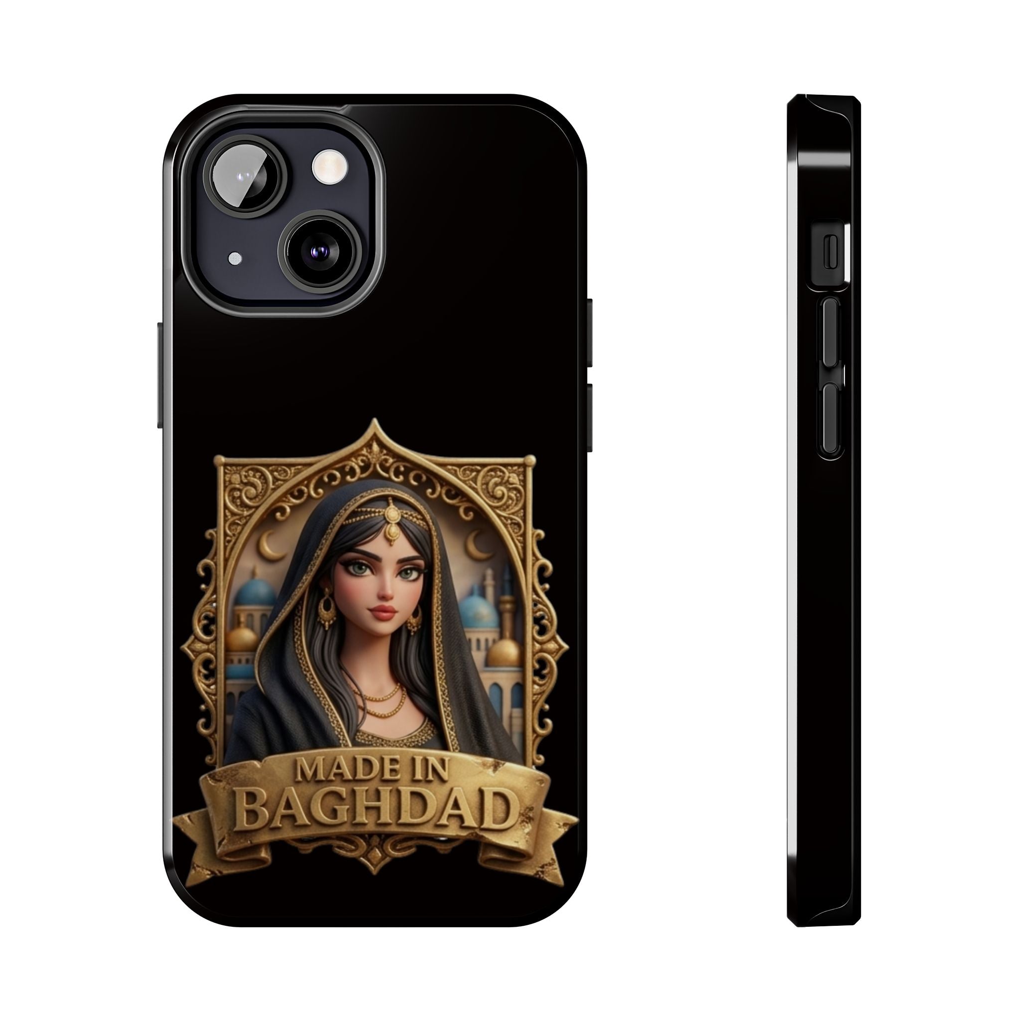Made in Baghdad Phone Case — Elegant Middle Eastern Portrait Tough Protective Case