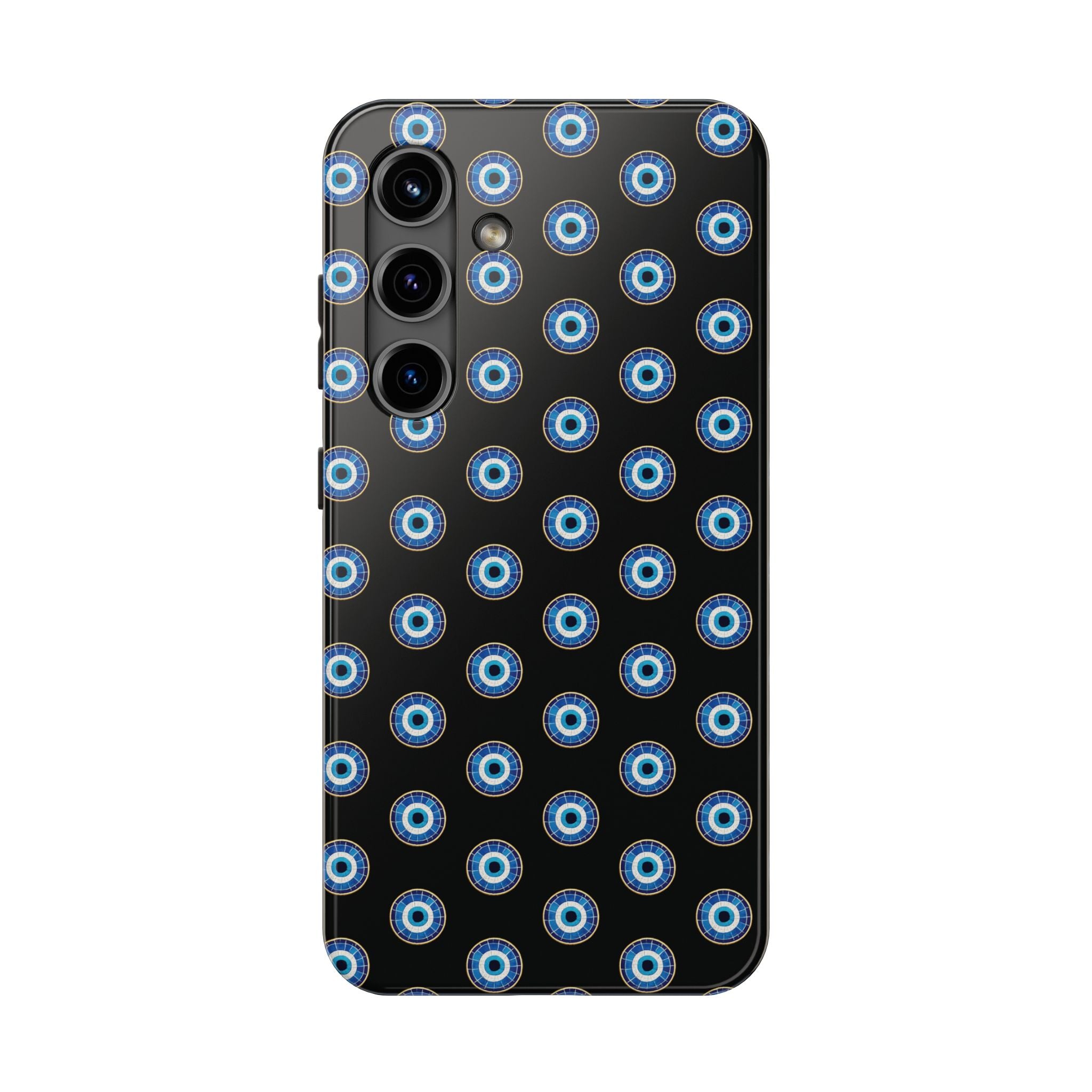 Evil Eye Pattern Tough Phone Case — Protective Blue Nazar Design
