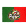 Portugal 2026 Soccer Flag — Double-Sided Football Fan Banner