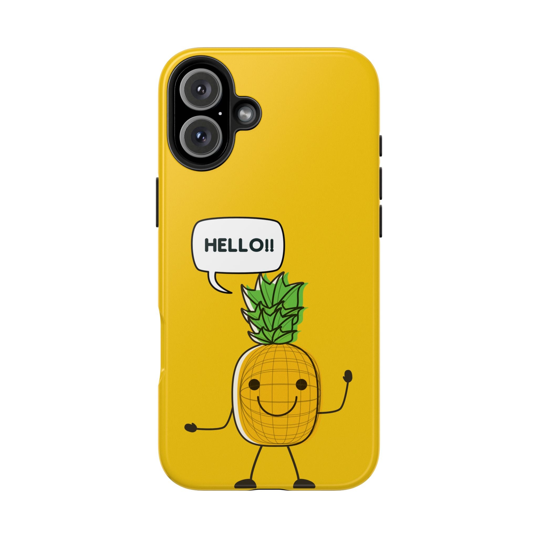 Pineapple 'HELLO!!' Tough Phone Case