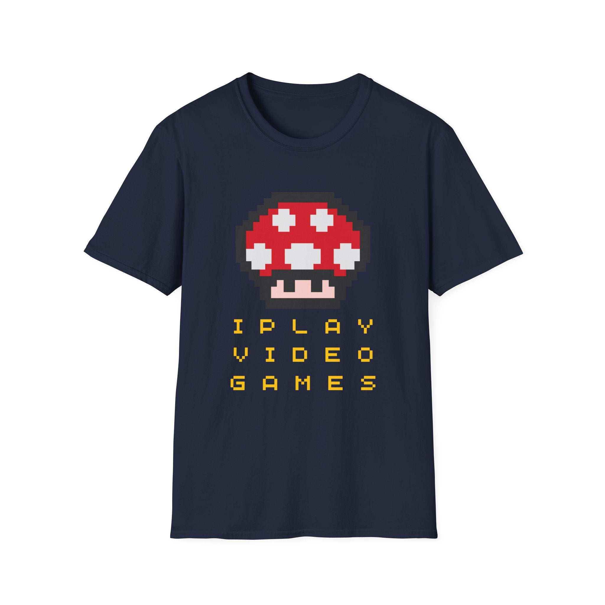 Pixel Mushroom "I Play Video Games" T-Shirt
