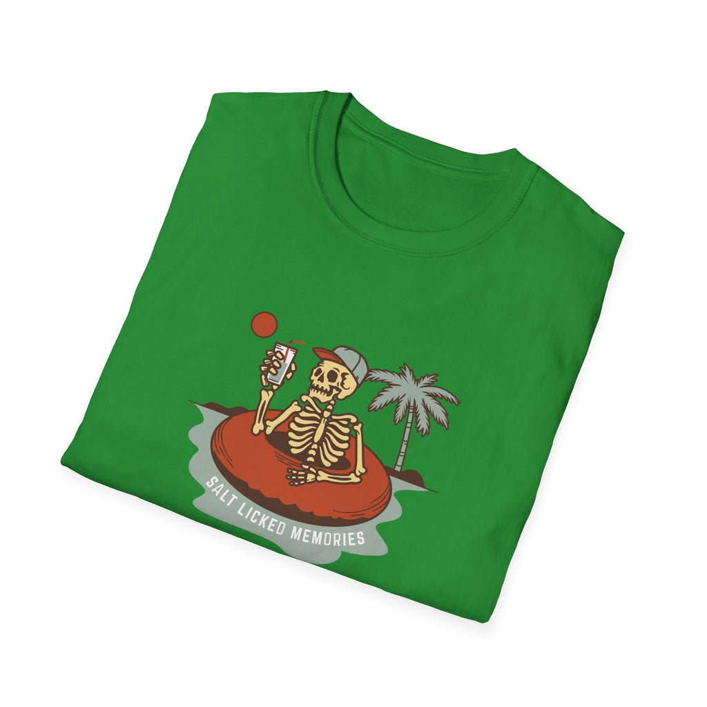 Hello Summer Skeleton T-Shirt — Retro Beach Vacation Tee
