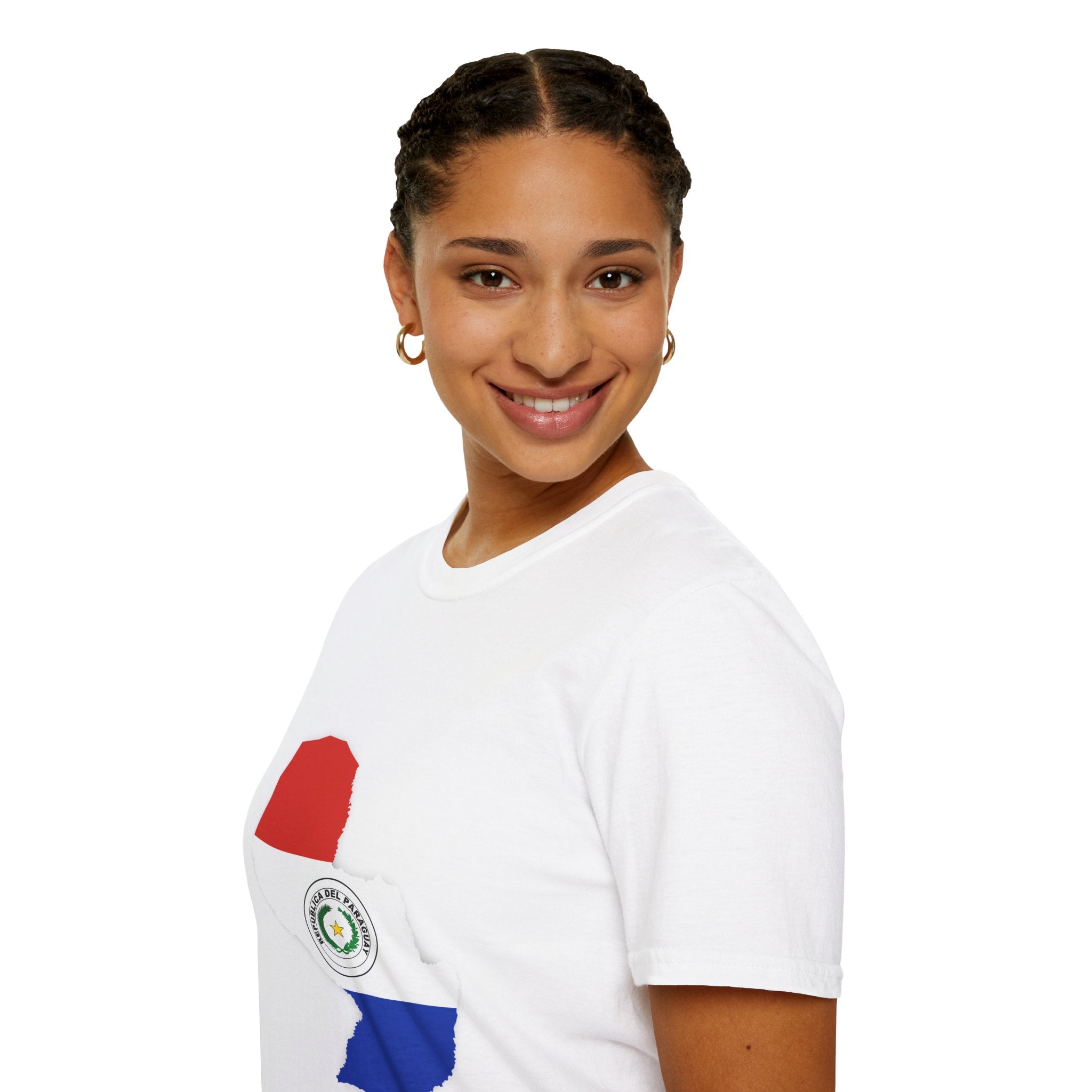Paraguay Map & Stadium T-Shirt — Paraguayan Flag Soccer Fan Tee
